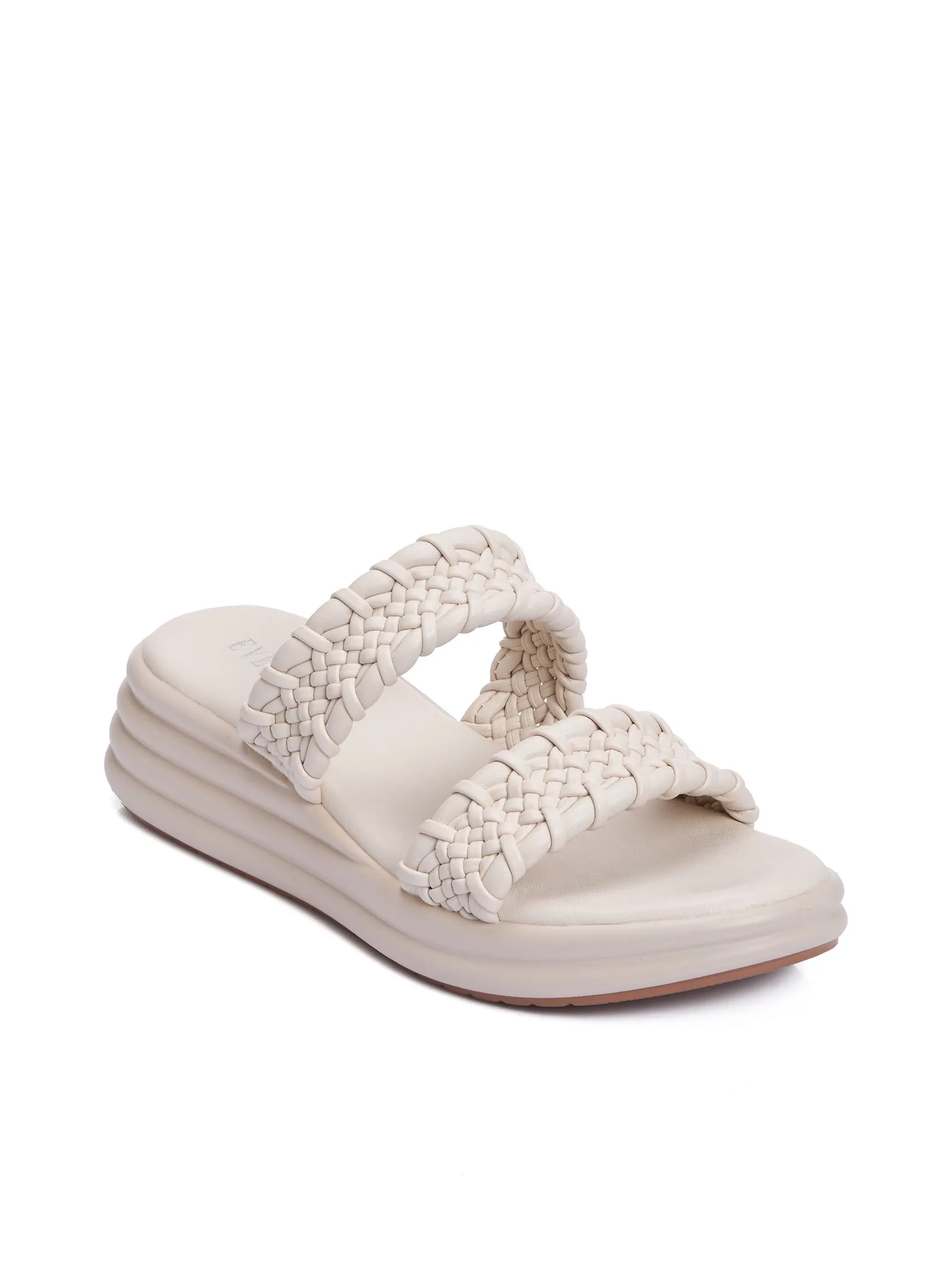 EVERSINCE Women Wedge Sandals With Braided Strap EVERSINCE Women Wedge Sandals With Braided Strap