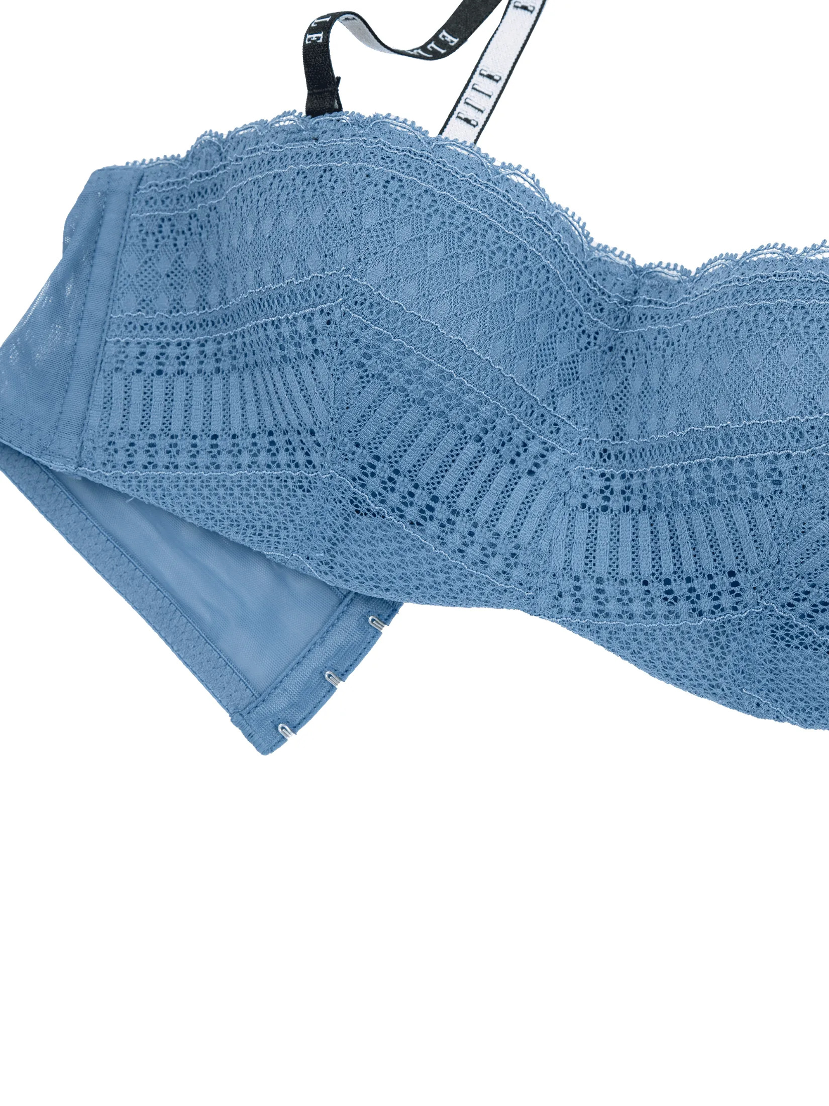 ELLE LINGERIE Women Moulded Bra 1/2 cup LB6633 - Blue ELLE LINGERIE Women Moulded Bra 1/2 cup LB6633 - Blue