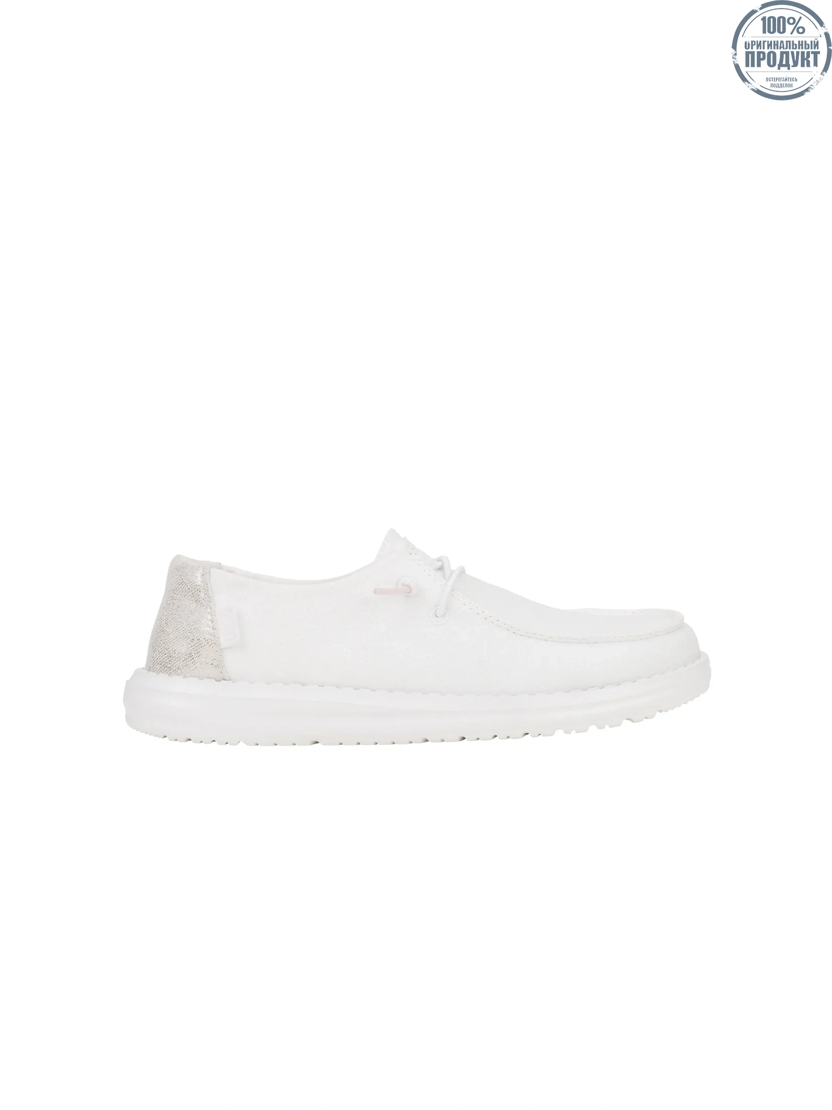 HEYDUDE WENDY METALLIC SPARKLE  - WHITE HEYDUDE WENDY METALLIC SPARKLE  - WHITE