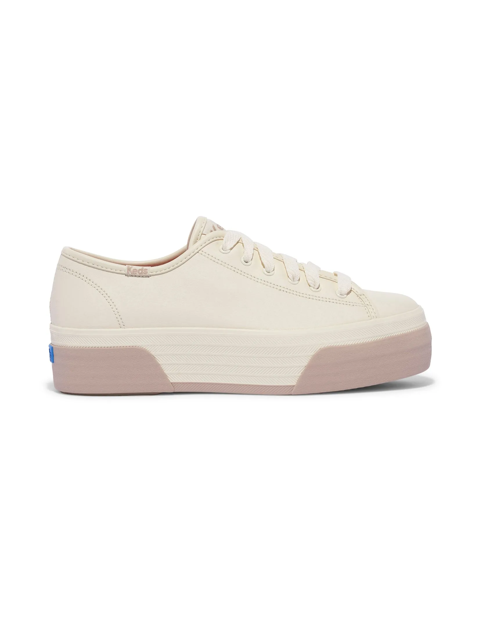KEDS Women Triple Up Leather Bump Foxing Stripe Brown KEDS Women Triple Up Leather Bump Foxing Stripe Brown