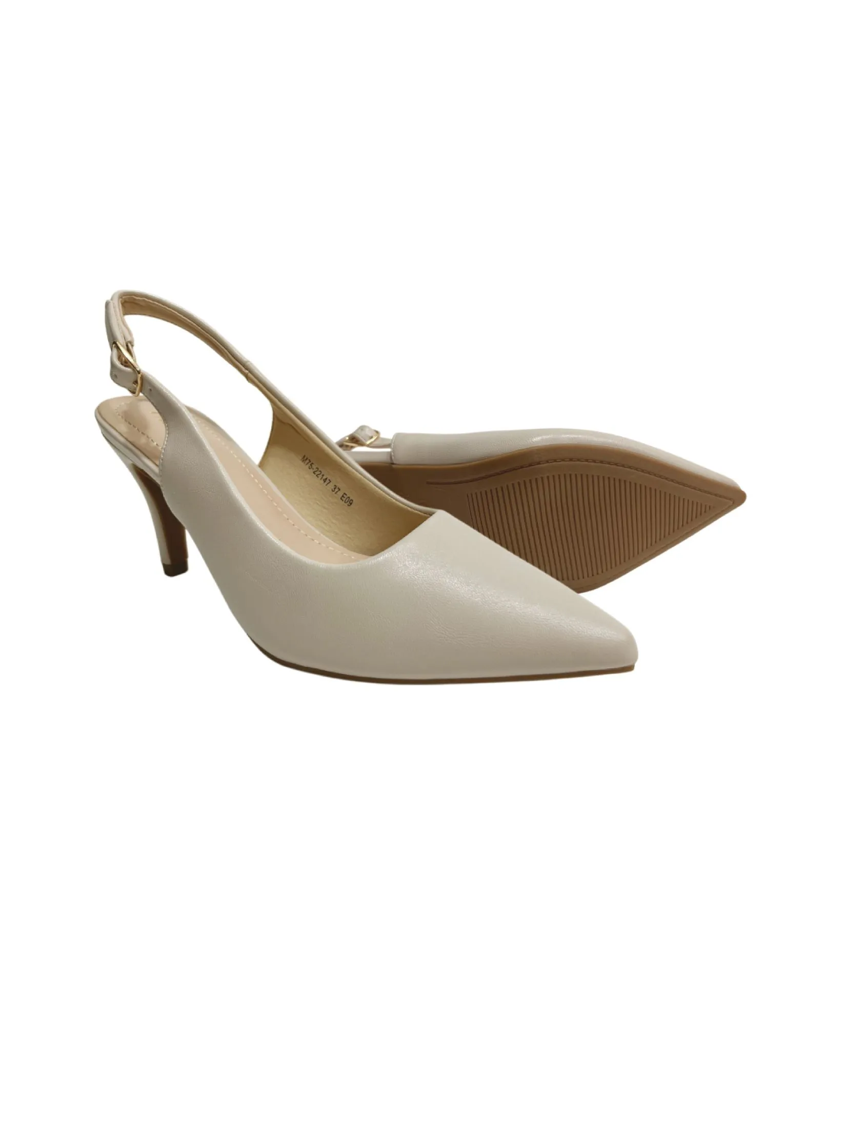 MARIA PIA Beige High heel strappy sandals, model M75-22147 MARIA PIA Beige High heel strappy sandals, model M75-22147