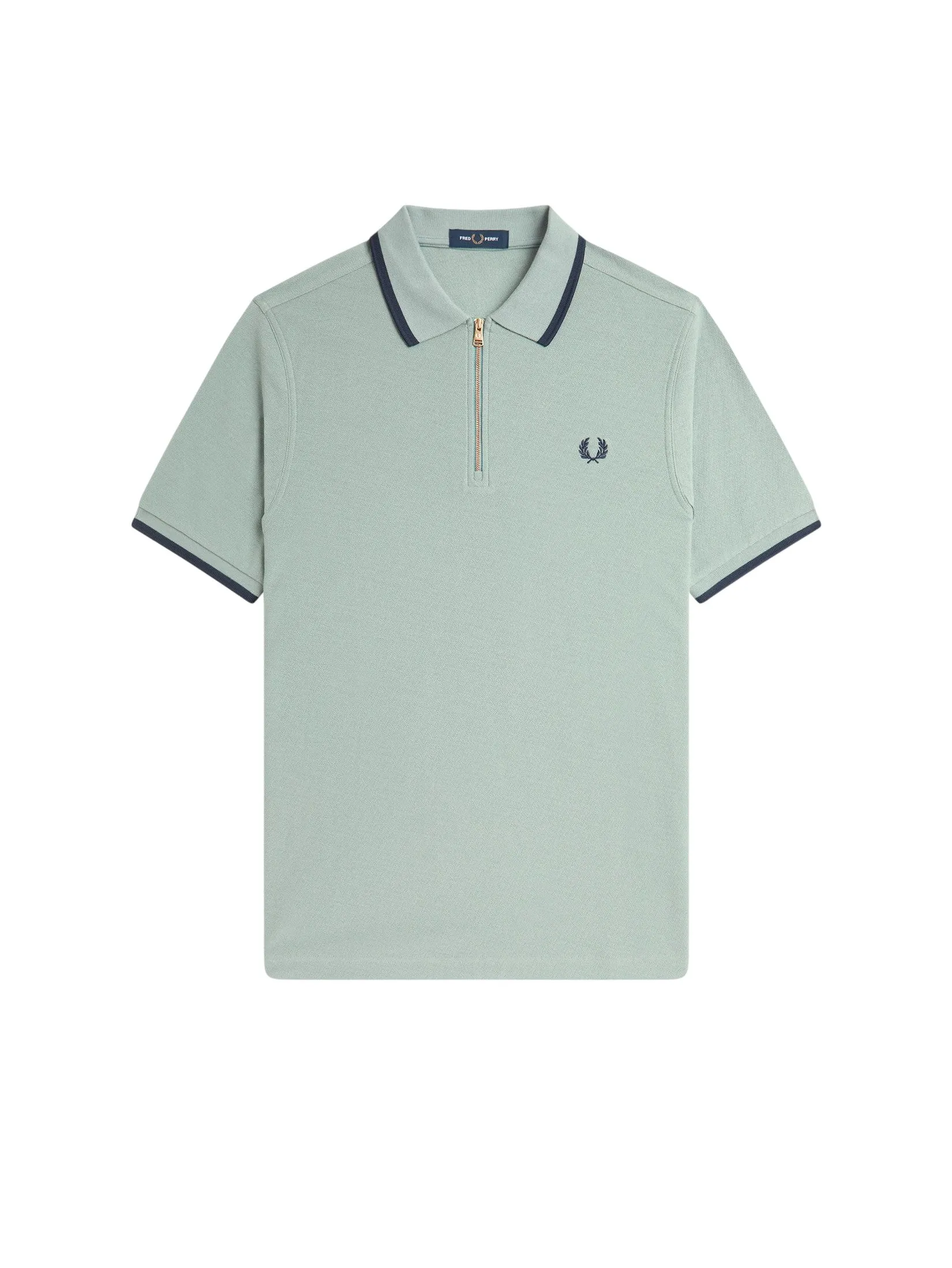 Fred Perry Men CREPE PIQUE POLO SHIRT Green Fred Perry Men CREPE PIQUE POLO SHIRT Green