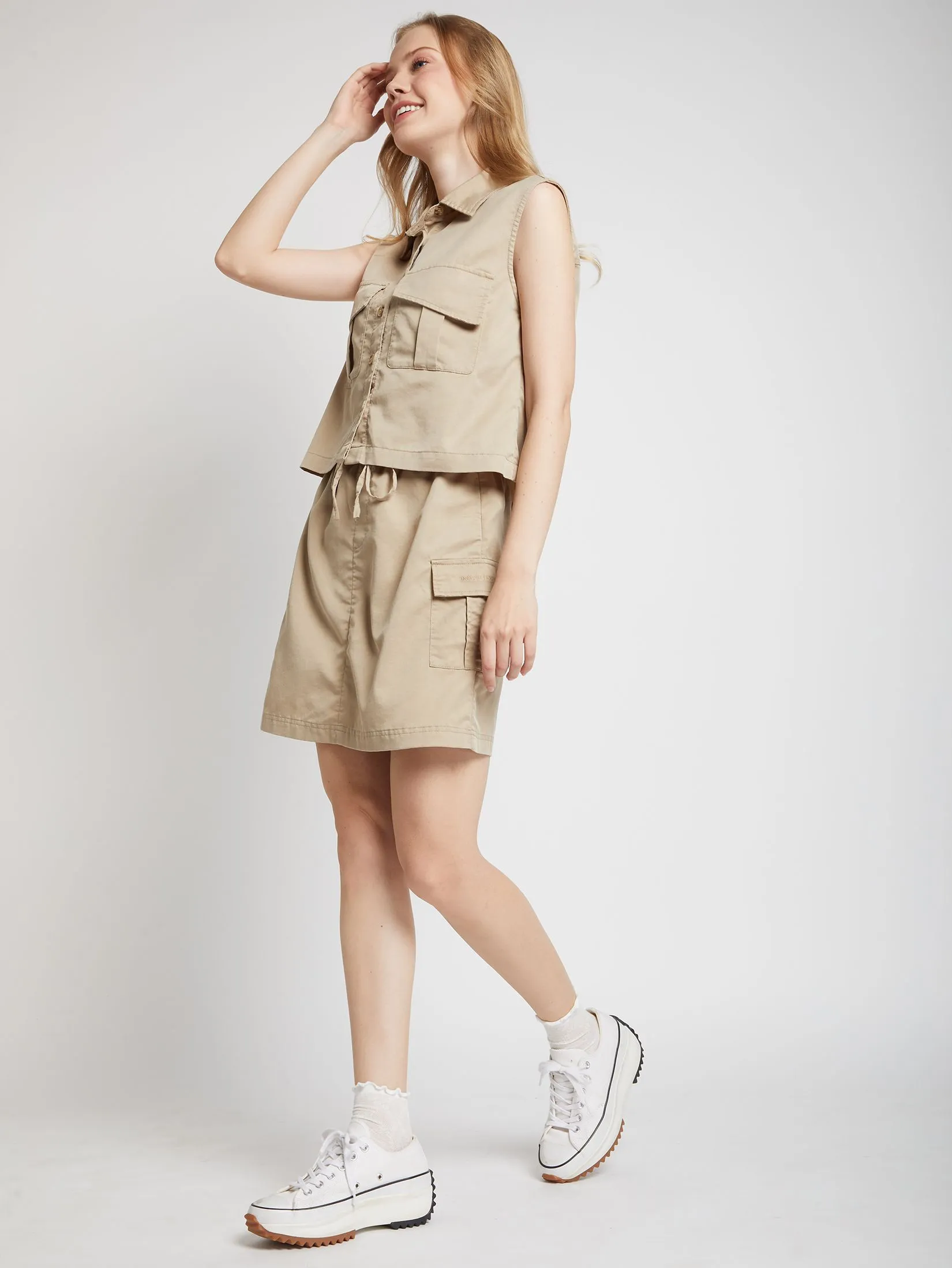 DEFRY 01 Women Blouses Collar Neck Sleeveless DEFRY 01 Women Blouses Collar Neck Sleeveless