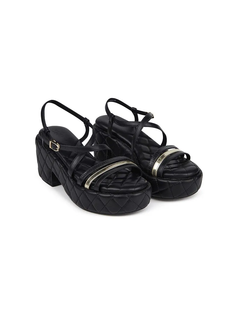 SHU WOMEN  PALETTE SOFT 3" EXOTIC STRAPS - BLACK SHU WOMEN  PALETTE SOFT 3" EXOTIC STRAPS - BLACK