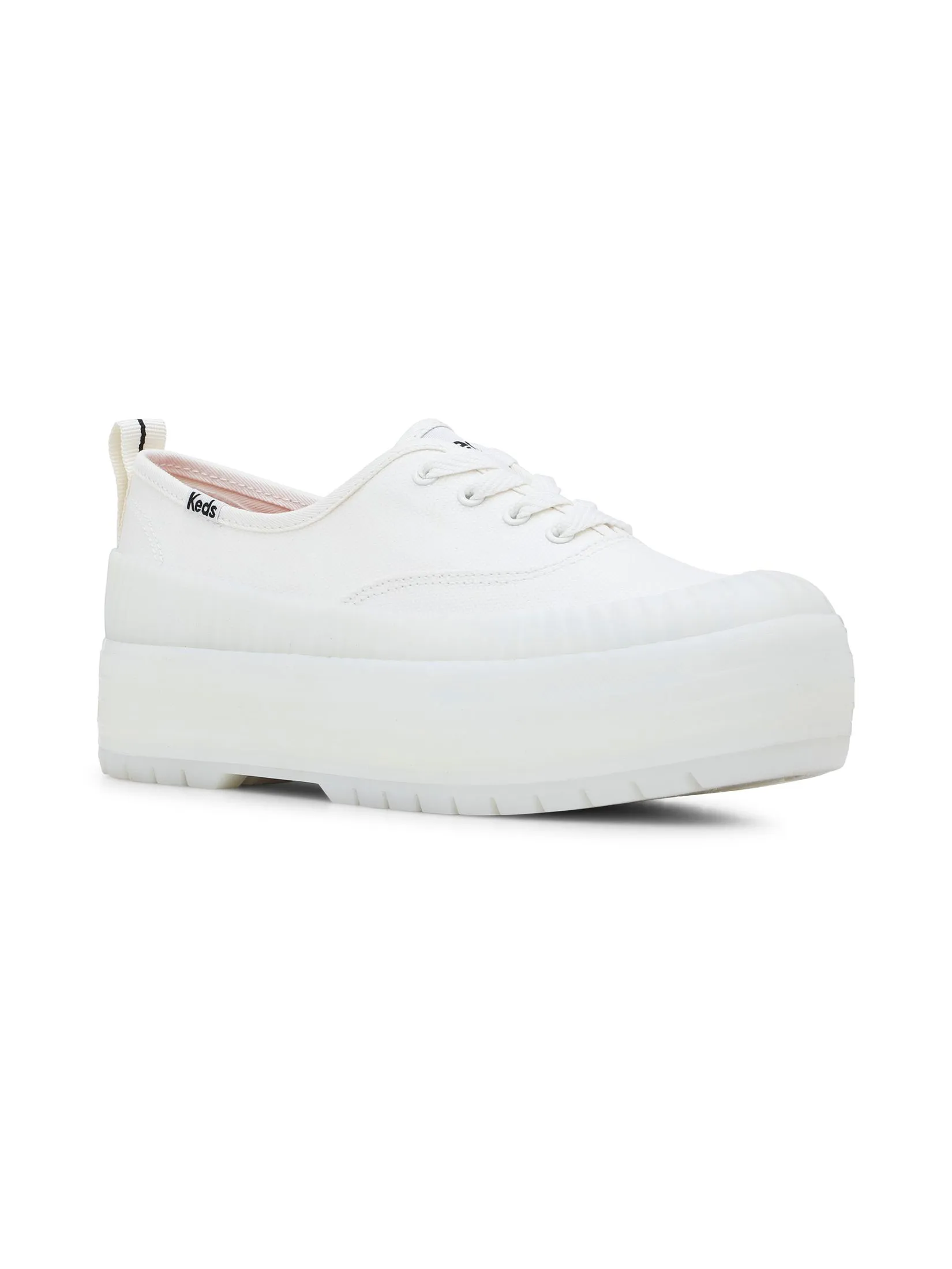 KEDS Women The Platform Lug Weatherized White KEDS Women The Platform Lug Weatherized White