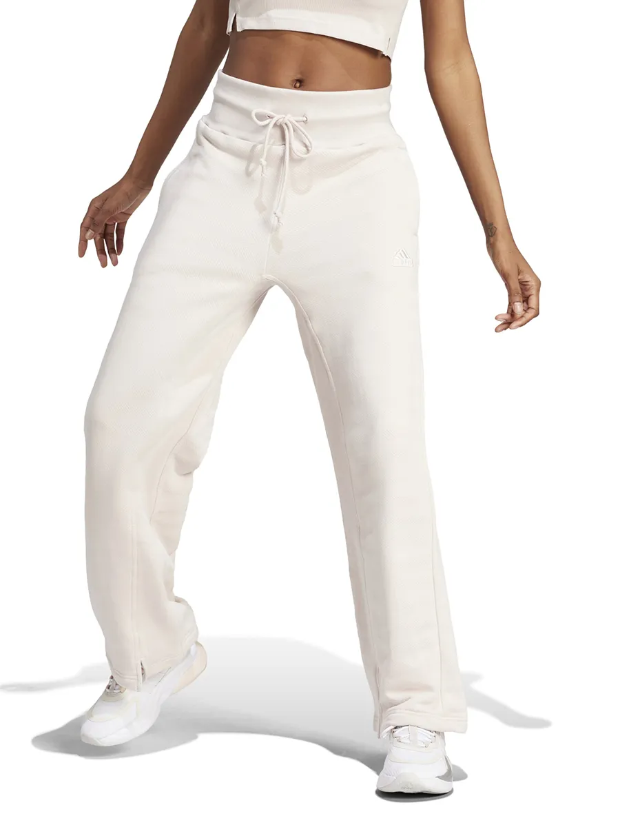 ADIDAS Women Joggers Lounge French Terry Straight Leg Putty Mauve ADIDAS Women Joggers Lounge French Terry Straight Leg Putty Mauve