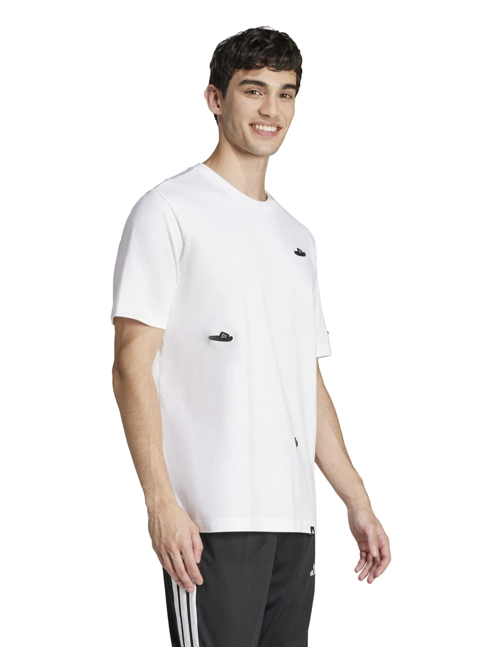 ADIDAS Men T-Shirt Lounge Slides Graphic ADIDAS Men T-Shirt Lounge Slides Graphic