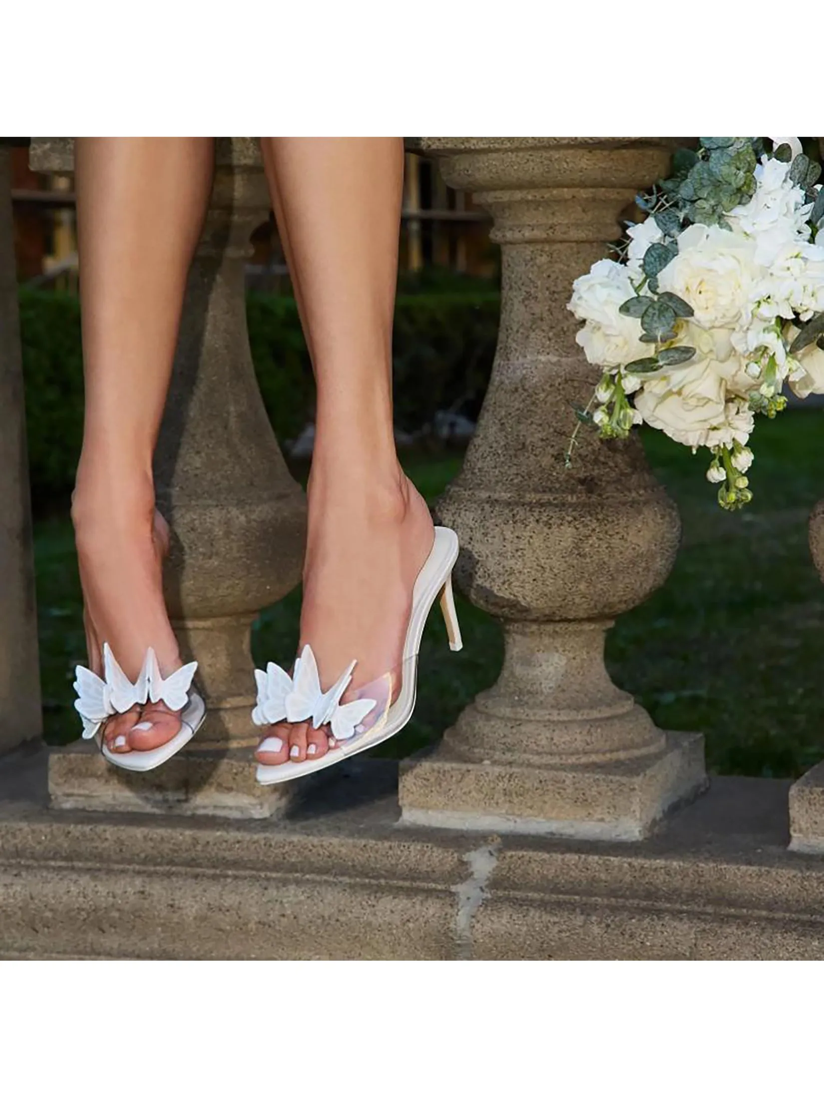 SOPHIA WEBSTER Women Mule Mid Vanessa White SOPHIA WEBSTER Women Mule Mid Vanessa White