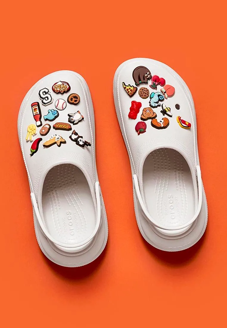 CROCS WHITE CROCS Classic Crush Clog Unisex Casual Shoes CROCS WHITE CROCS Classic Crush Clog Unisex Casual Shoes