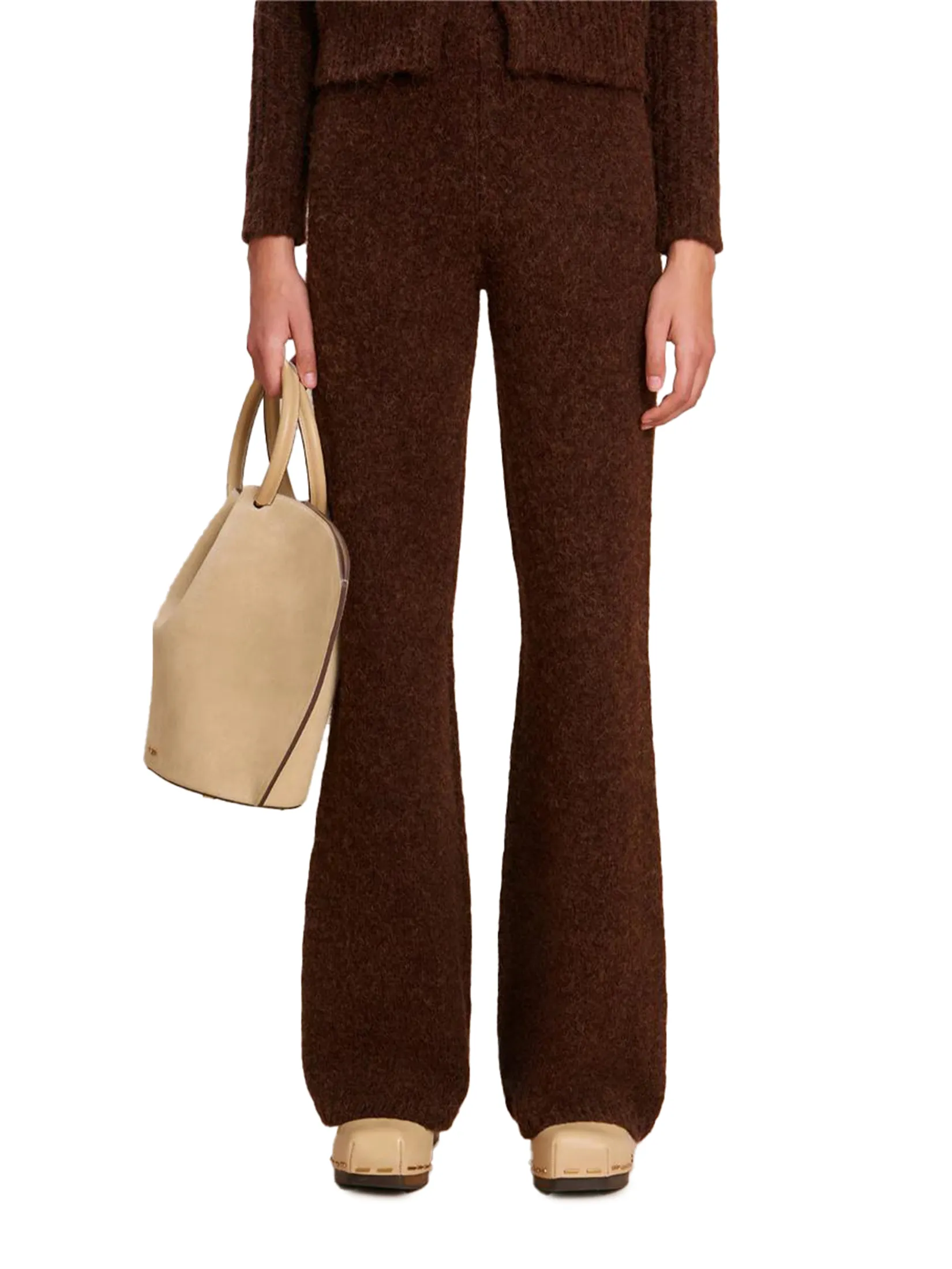 CULT GAIA Women Pant Antico Knit Brown CULT GAIA Women Pant Antico Knit Brown