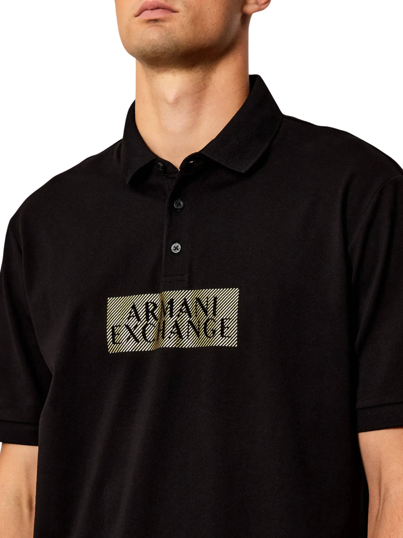 ARMANI EXCHANGE Polo Men XM001885-AF13026-MC237 Black ARMANI EXCHANGE Polo Men XM001885-AF13026-MC237 Black