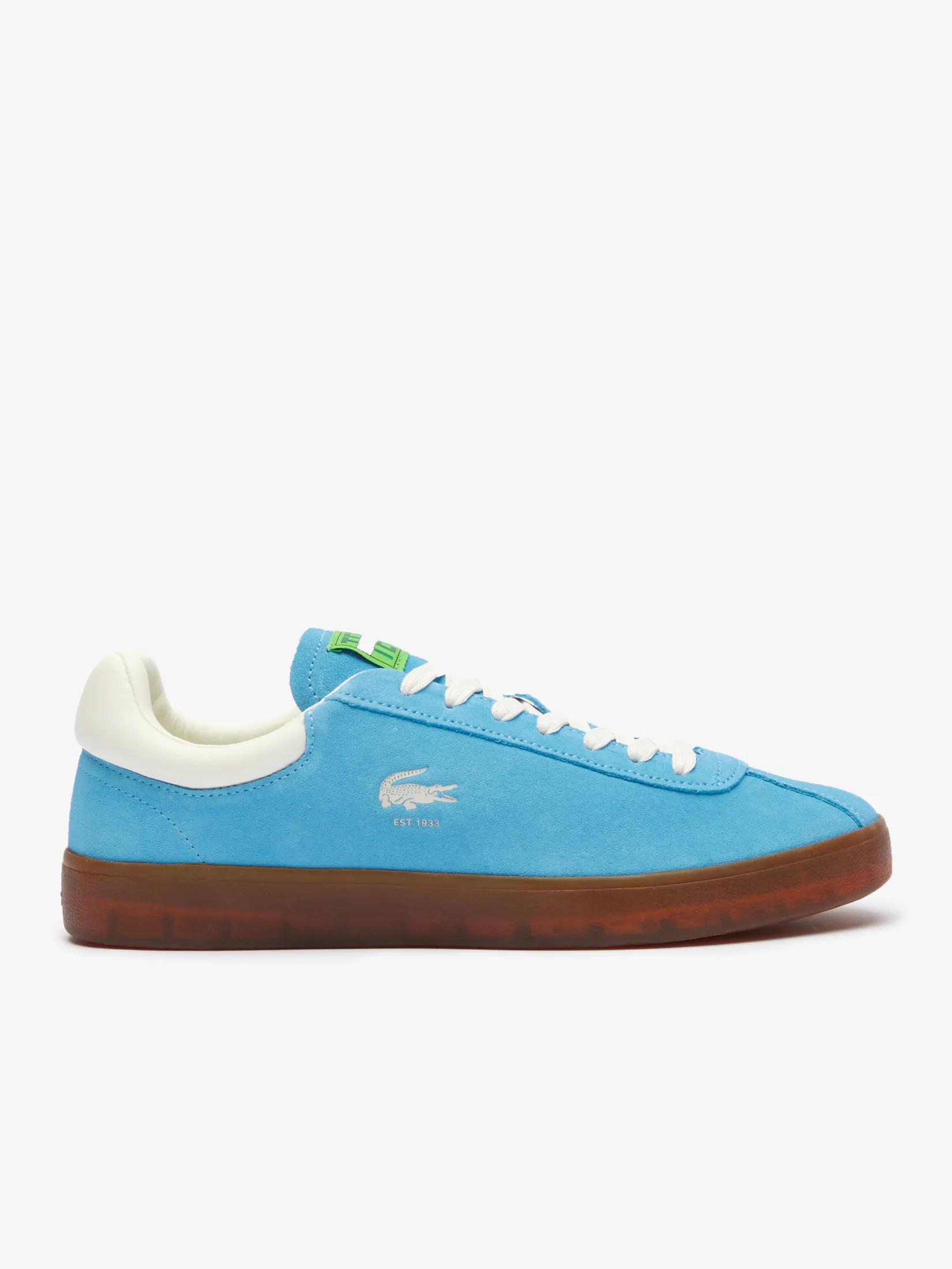 LACOSTE Men’s Baseshot Suede Trainers Blue LACOSTE Men’s Baseshot Suede Trainers Blue