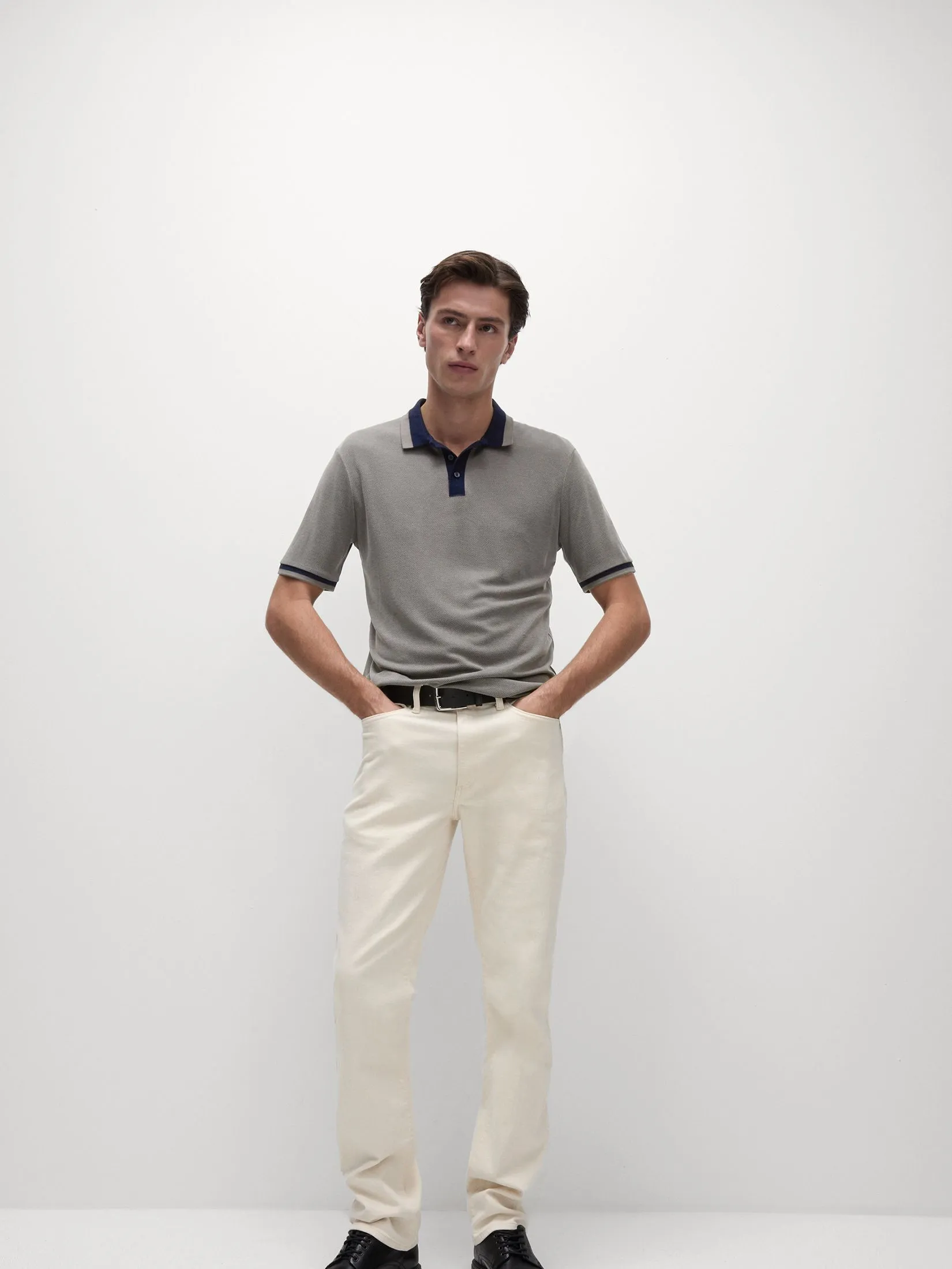 MARKS & SPENCER Men Polo Shirt Modal Rich