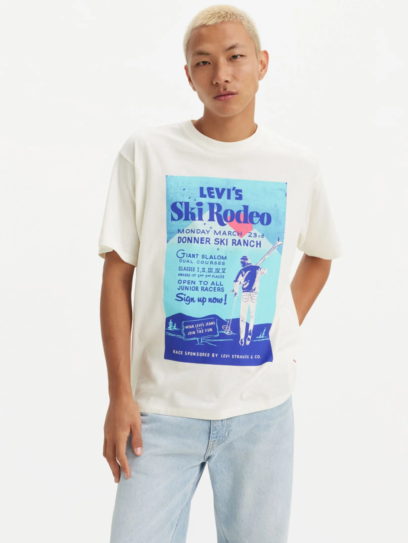 LEVI'S Men’s Graphic Vintage Fit T-Shirt Cream LEVI'S Men’s Graphic Vintage Fit T-Shirt Cream