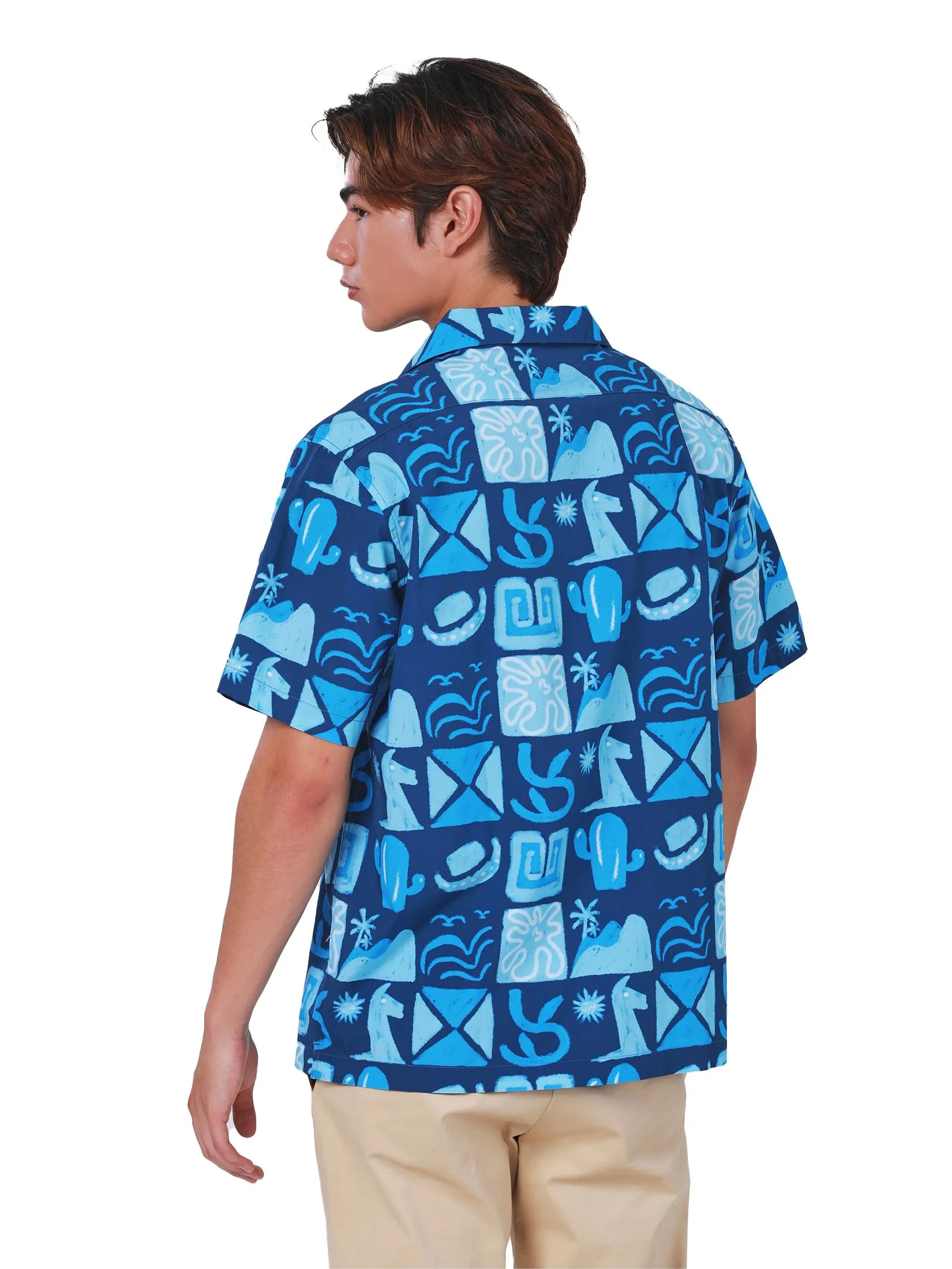 JOHN HENRY Men's Short Sleeves Hawaii Shirts (Relaxed Fit) REJUVENATE VACATION Navy JOHN HENRY Men's Short Sleeves Hawaii Shirts (Relaxed Fit) REJUVENATE VACATION Navy