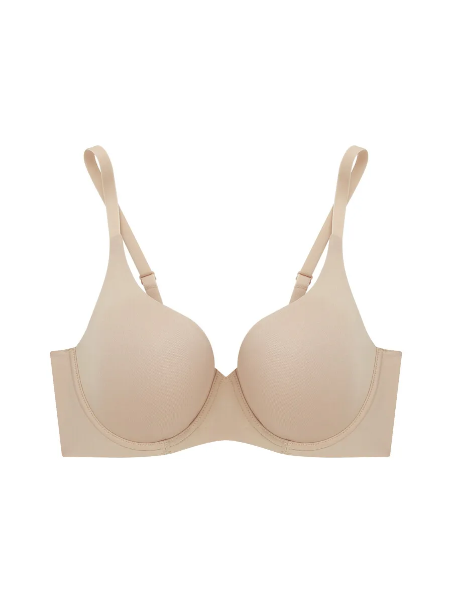 SABINA [ Pack 3 Price] WIRE BRA SEAMLESS FIT PERFECT BRA COLLECTION - Beige