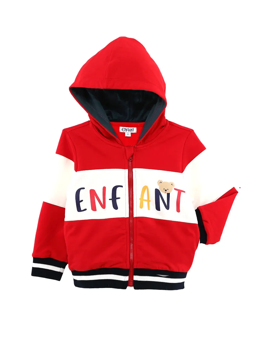 ENFANT Unisex Kids Jacket Long Sleeves with Hoodies ENFANT Unisex Kids Jacket Long Sleeves with Hoodies