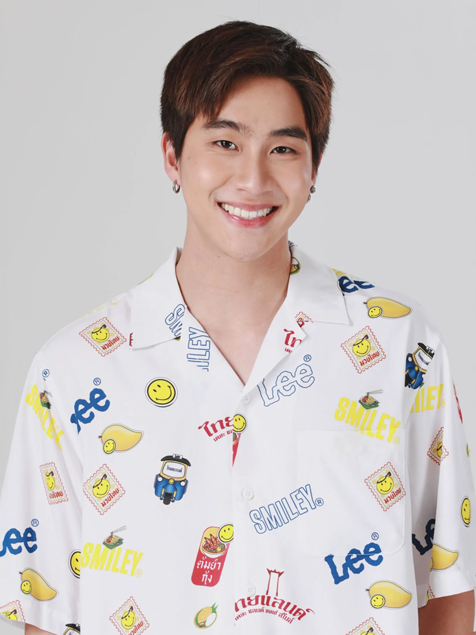 LEE Men's Shirt Short Sleeve Lee Smiley Collection Comfort Fit White LEE Men's Shirt Short Sleeve Lee Smiley Collection Comfort Fit White