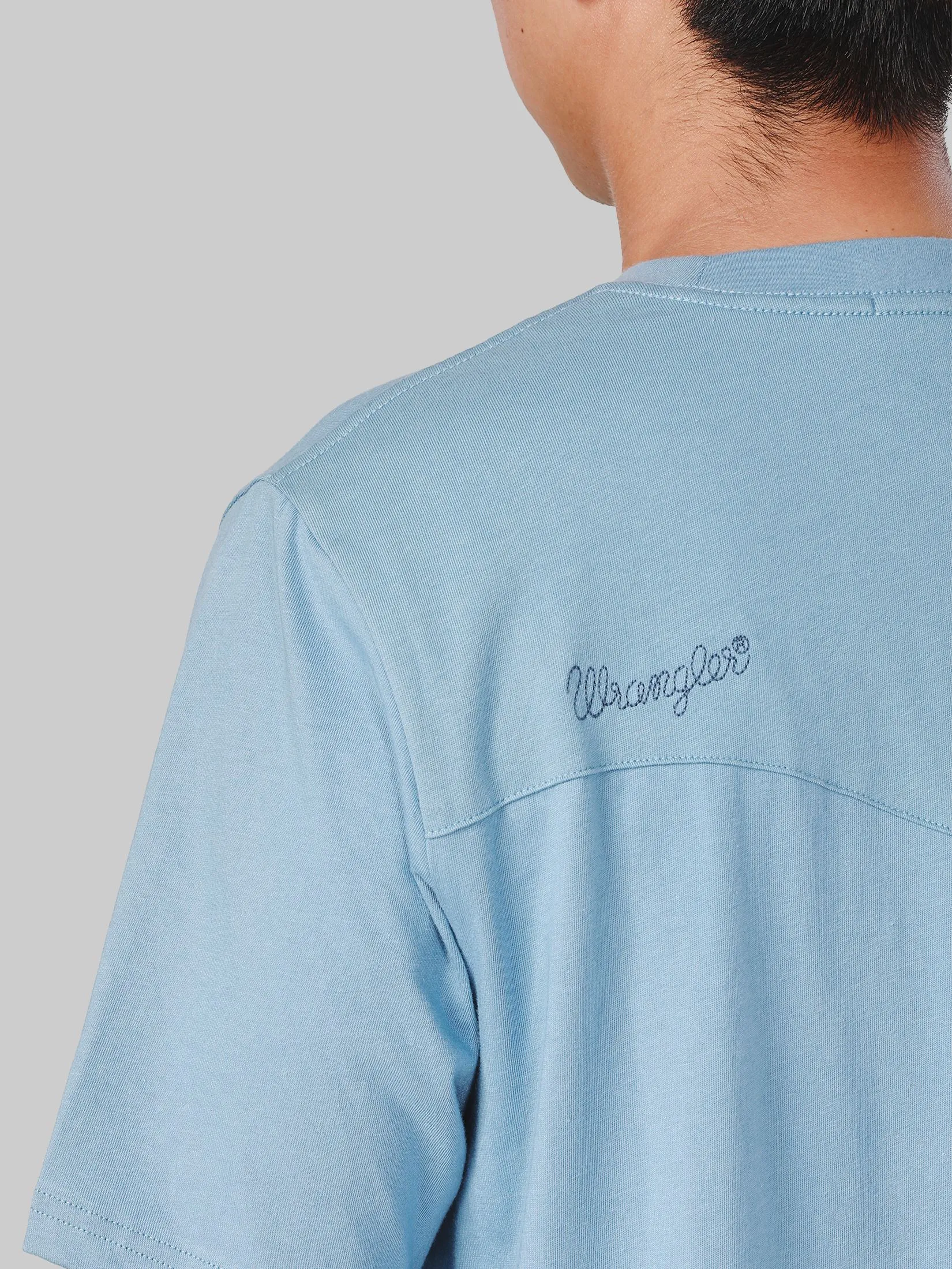 WRANGLER Men's Tee Short Sleeve Everyday with Wrangler Collection Regular Fit Blue WRANGLER Men's Tee Short Sleeve Everyday with Wrangler Collection Regular Fit Blue