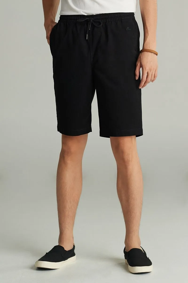 MC JEANS Short pants Black MCJZ059 MC JEANS Short pants Black MCJZ059