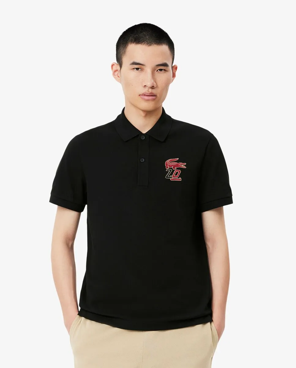 LACOSTE Regular Fit Chinese New Year Special Edition Polo Shirt Black LACOSTE Regular Fit Chinese New Year Special Edition Polo Shirt Black