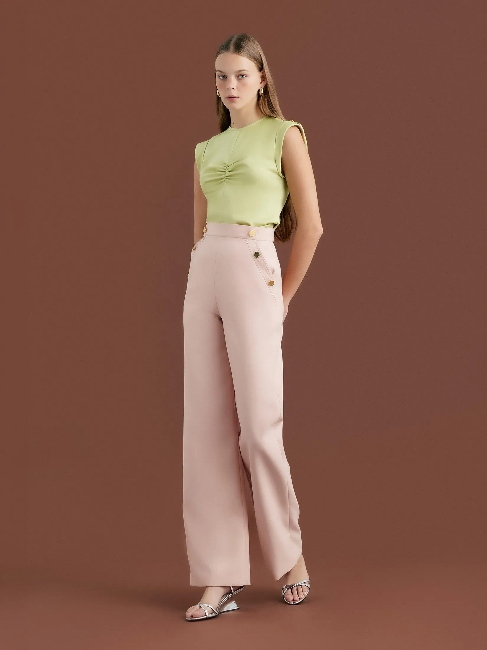 ASV (AW24)Celia Signature Women Pants Beige ASV (AW24)Celia Signature Women Pants Beige