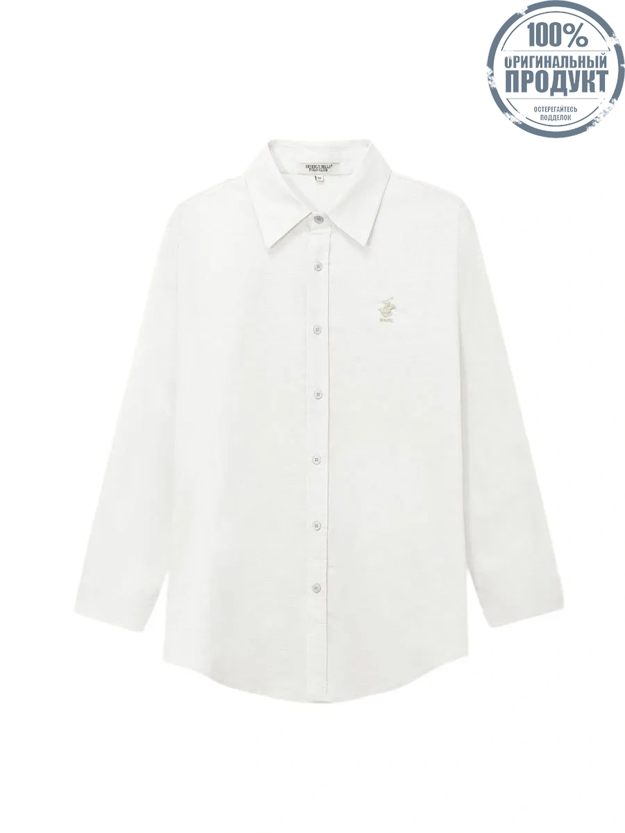 BEVERLY HILLS POLO CLUB Men Cotton Linen Relax Fit Shirt Long Sleeve, Cream BEVERLY HILLS POLO CLUB Men Cotton Linen Relax Fit Shirt Long Sleeve, Cream