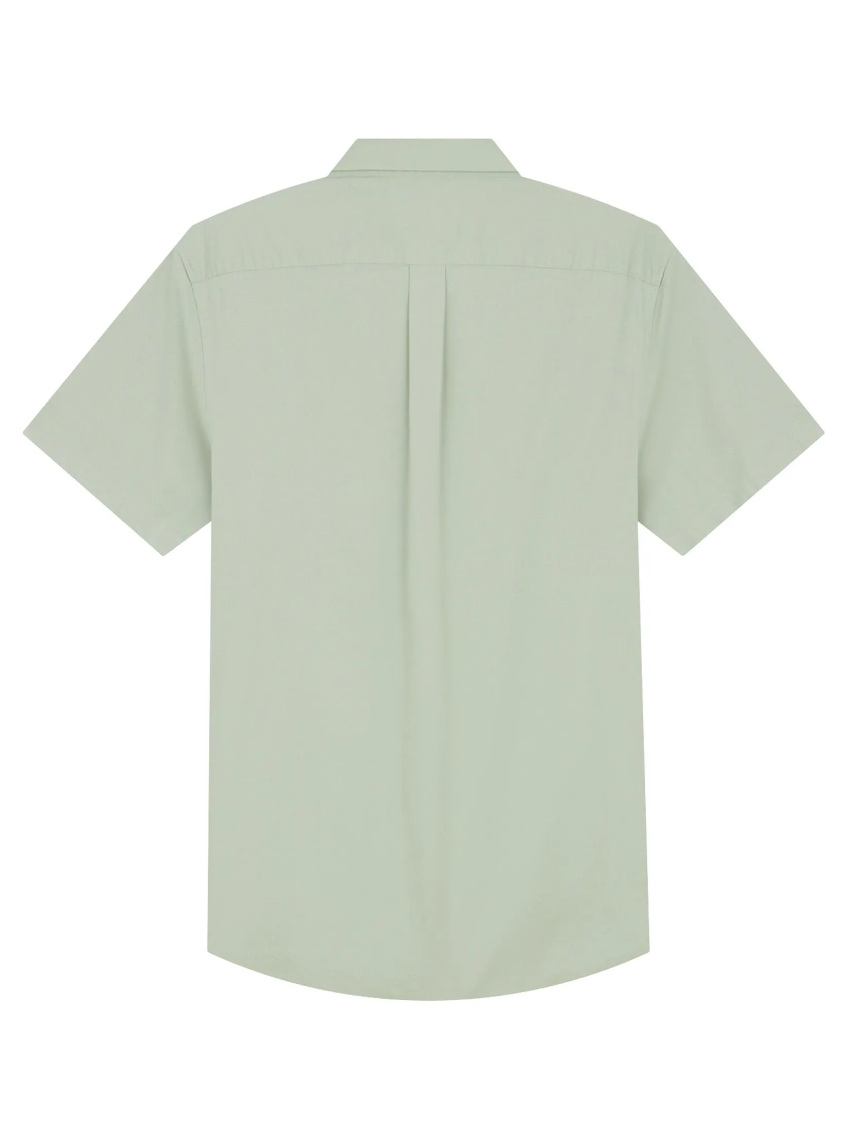 GIORDANO Men's Slim Embroidery Stretch Oxford Shirts (Classic Man) Aqua Gray green GIORDANO Men's Slim Embroidery Stretch Oxford Shirts (Classic Man) Aqua Gray green