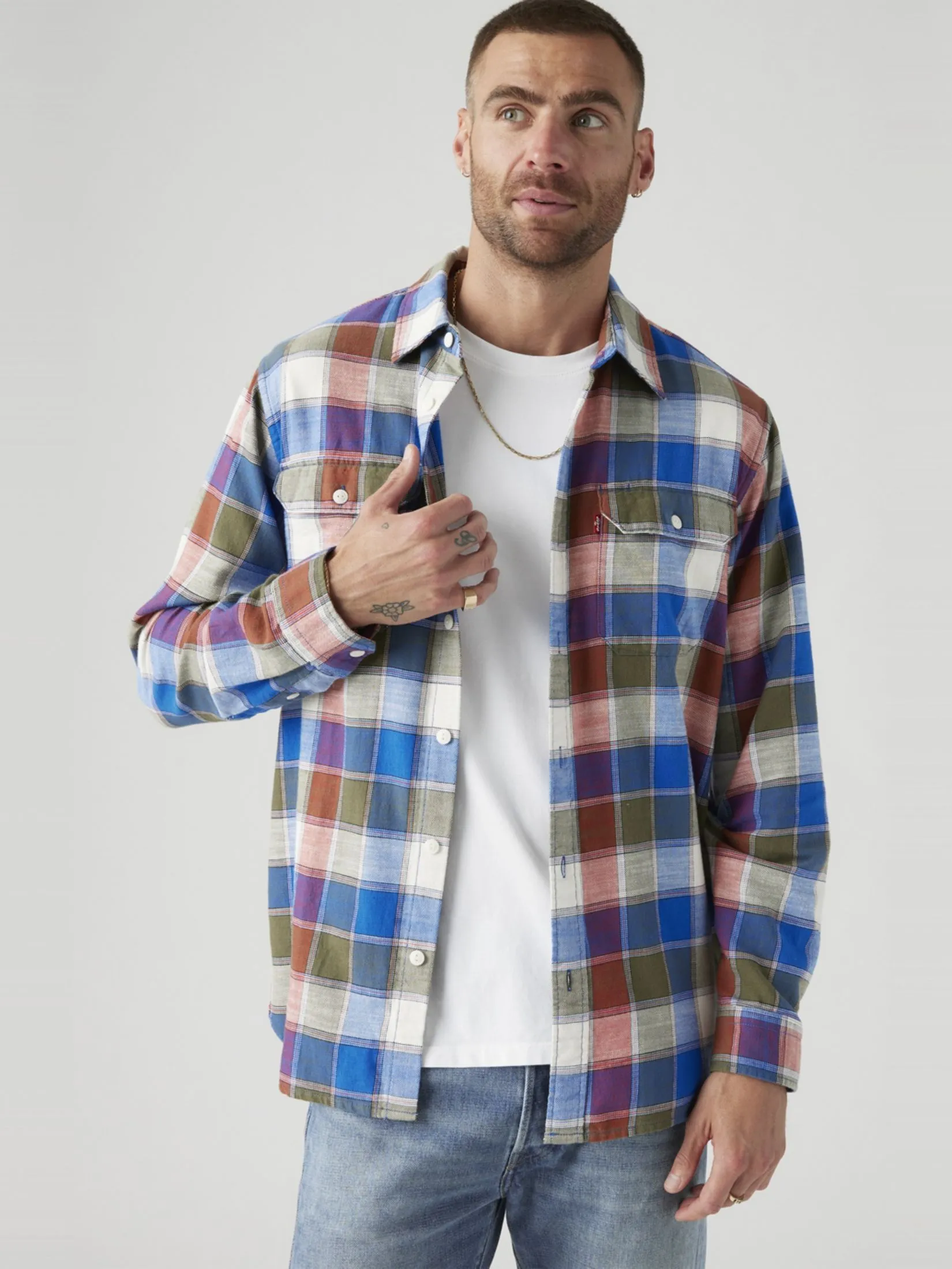 LEVI'S Men’s Jackson Worker Overshirt Multi-Color LEVI'S Men’s Jackson Worker Overshirt Multi-Color