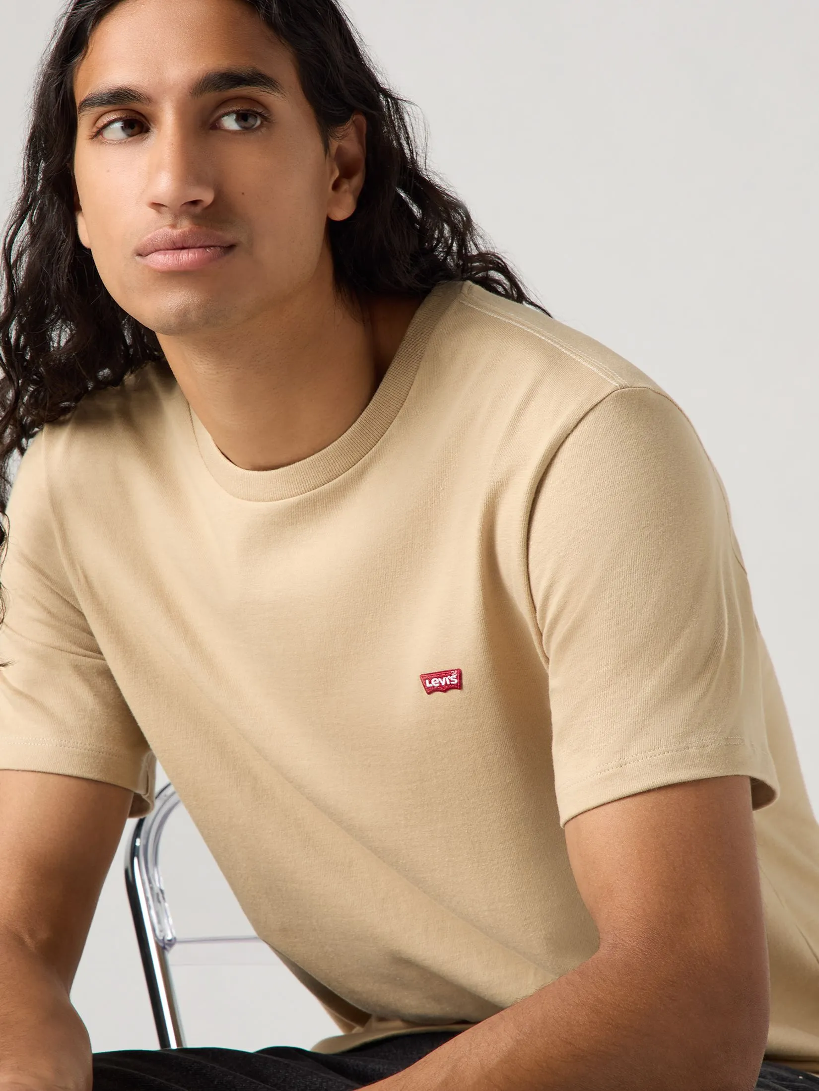 LEVI'S Men's Original Housemark T-Shirt Tan LEVI'S Men's Original Housemark T-Shirt Tan