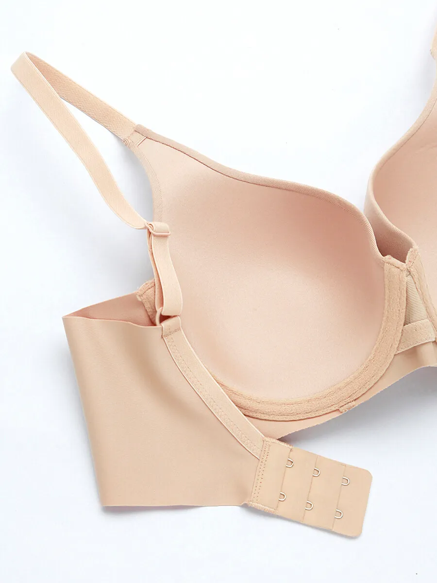 SABINA [ Pack 3 Price] WIRE BRA SEAMLESS FIT PERFECT BRA COLLECTION - Beige