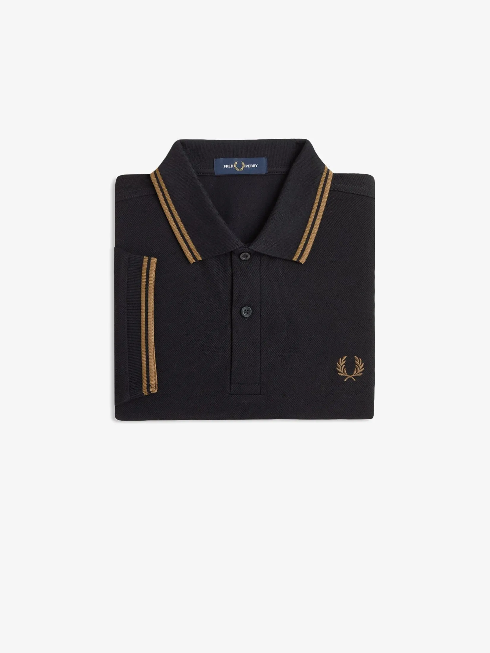 Fred Perry Men TWIN TIPPED SHIRT Black Fred Perry Men TWIN TIPPED SHIRT Black