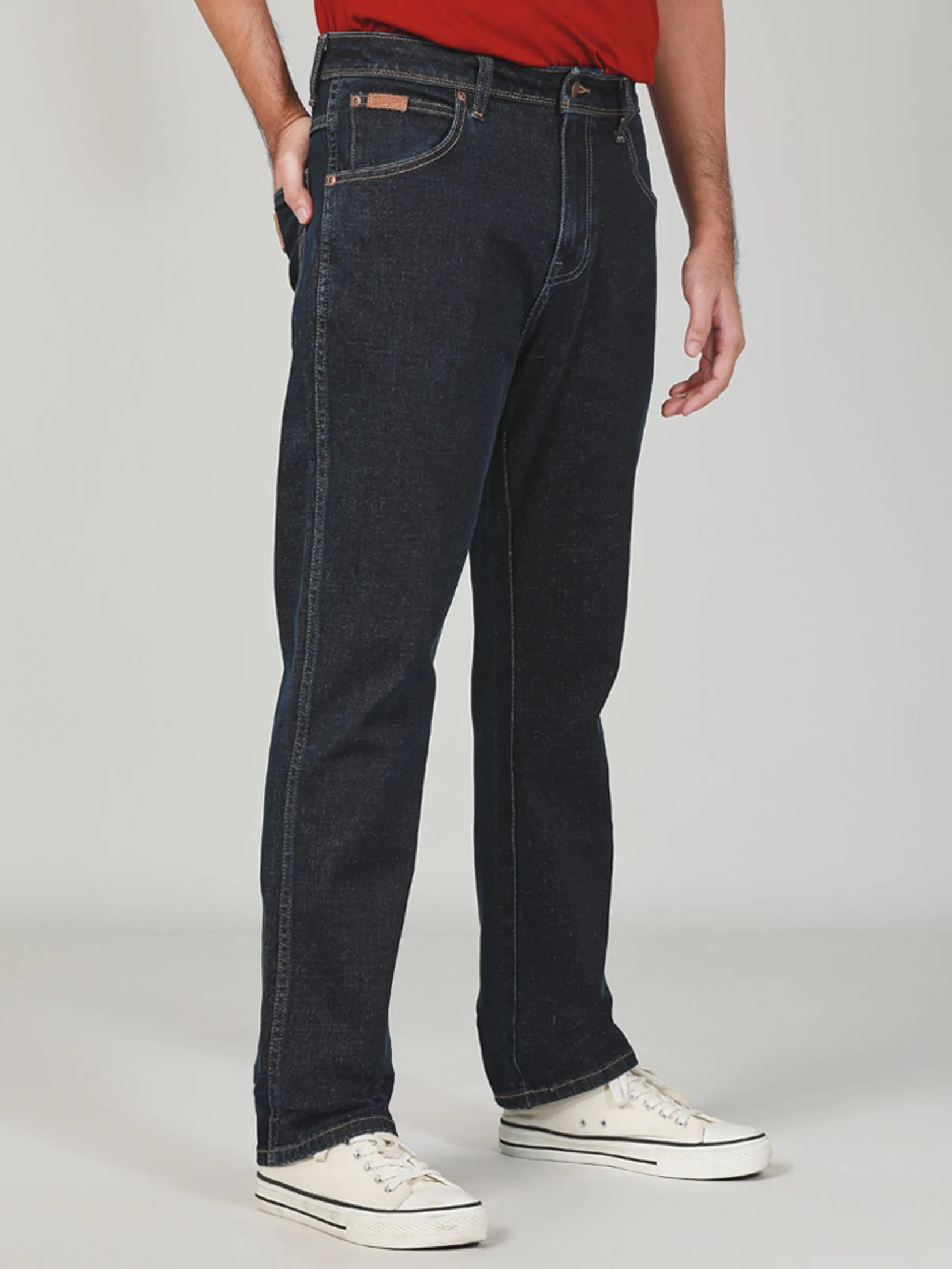 WRANGLER Men's Jeans Mid Texas Slim Fit Dark Indigo WRANGLER Men's Jeans Mid Texas Slim Fit Dark Indigo