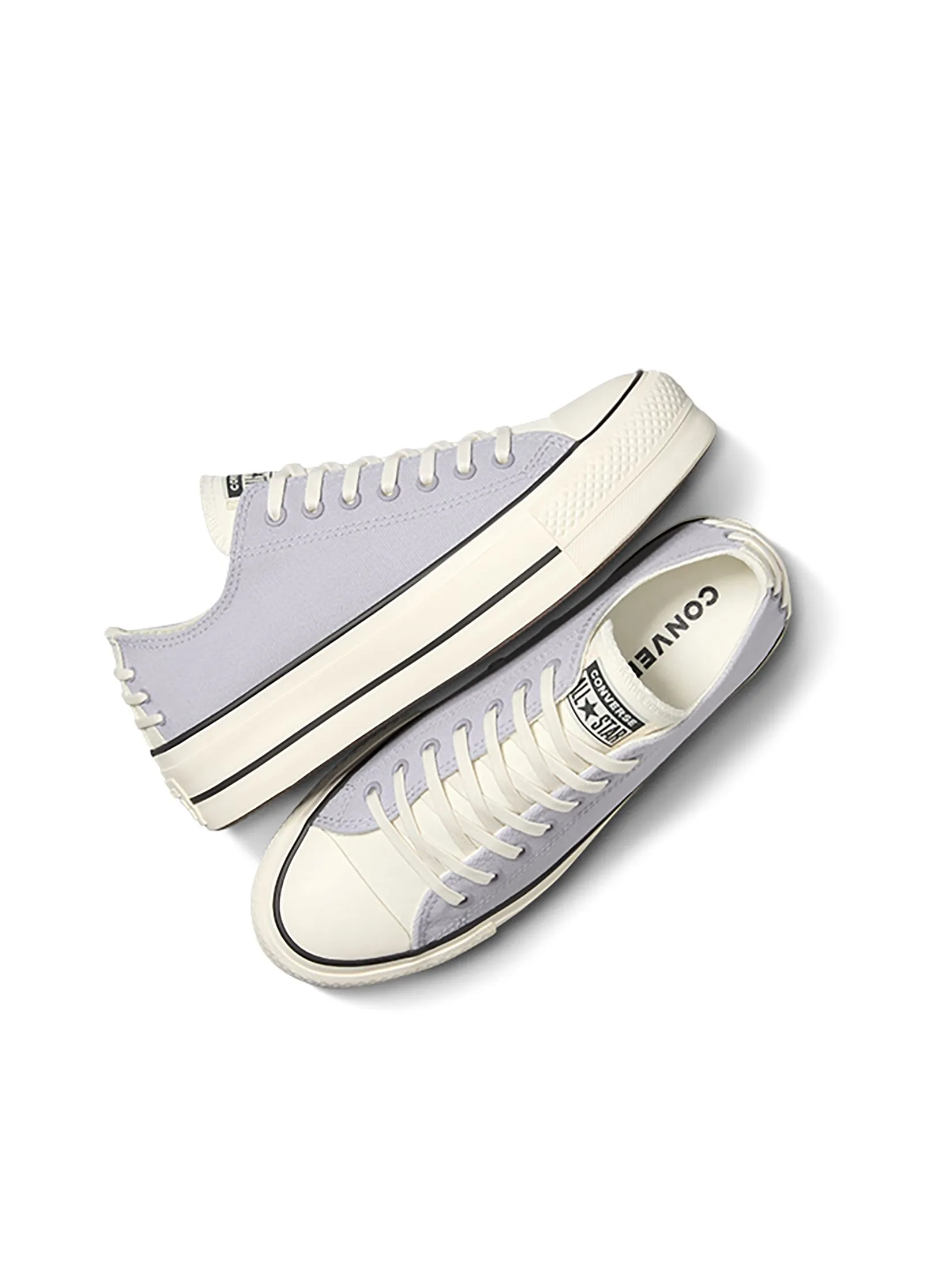 CONVERSE Women Sneakers Ctas Lift Classic Romantic Ox Purple Lavender Trek/Black/Egret CONVERSE Women Sneakers Ctas Lift Classic Romantic Ox Purple Lavender Trek/Black/Egret