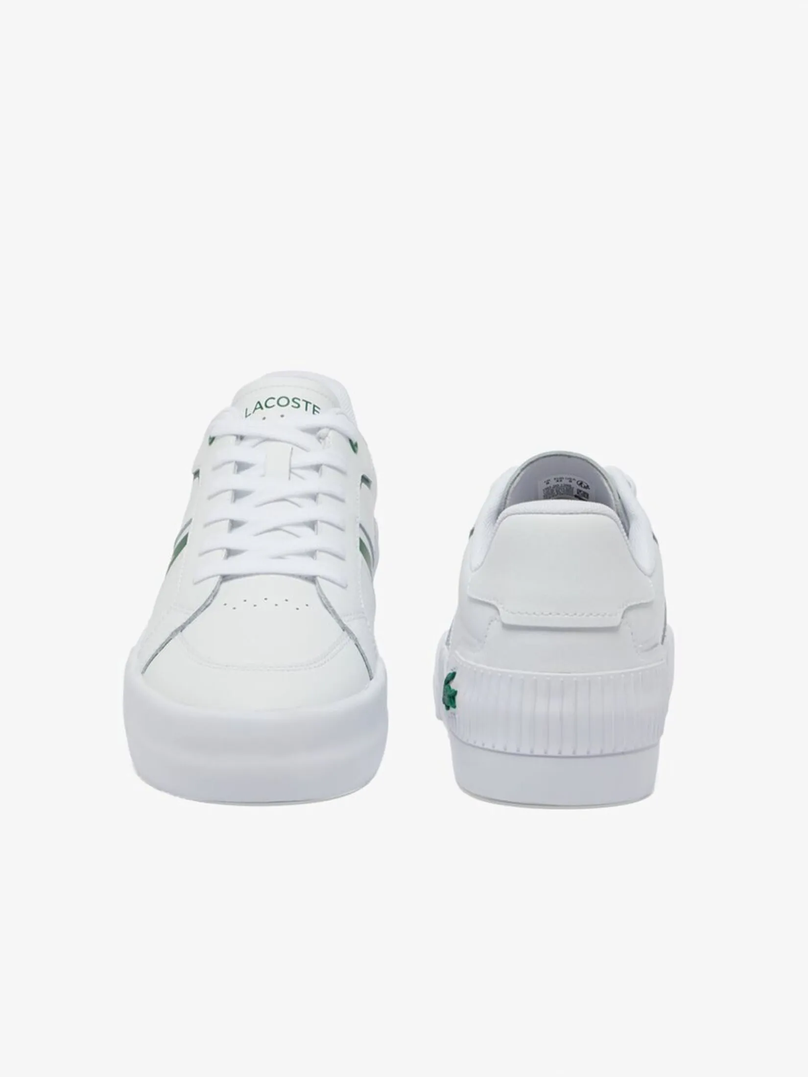 LACOSTE Men’s L004 Leather Sneakers White LACOSTE Men’s L004 Leather Sneakers White