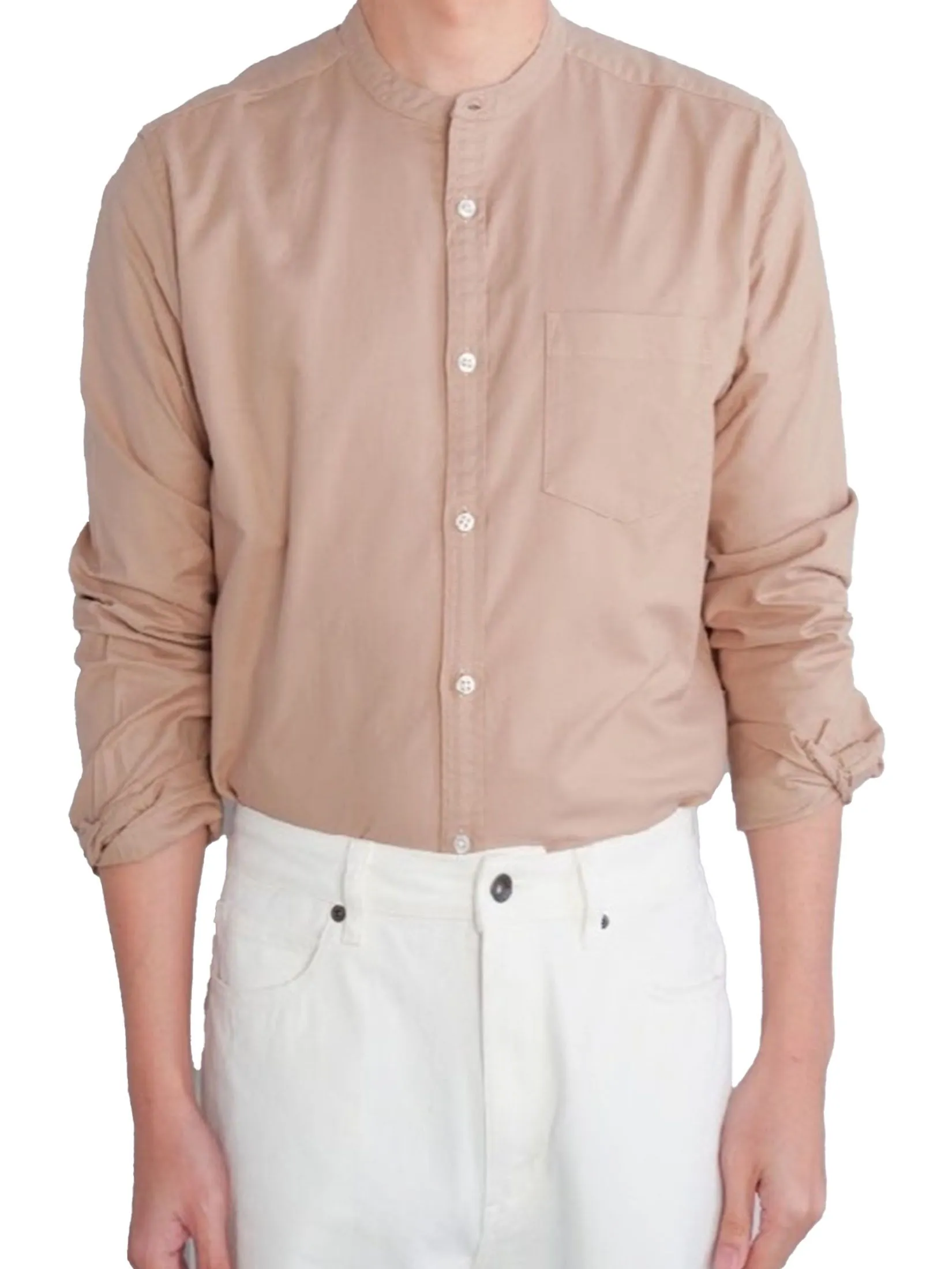 Era-won Men's Long sleeve Oxford Shirt Regular fit beige Era-won Men's Long sleeve Oxford Shirt Regular fit beige