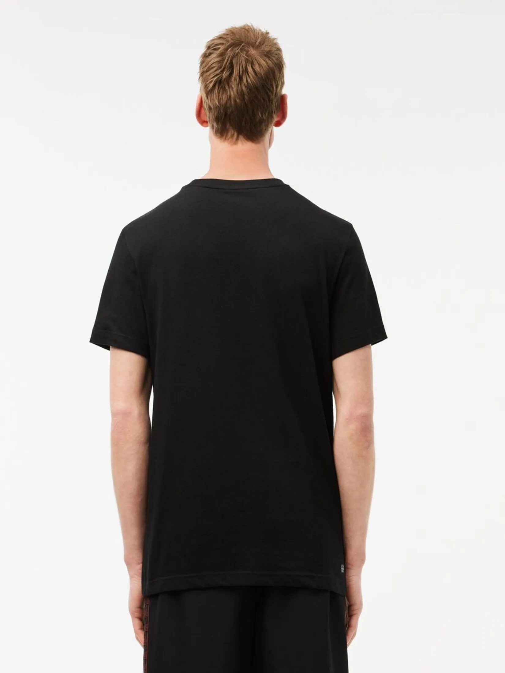 LACOSTE Ultra Dry Cotton Sport T-shirt Black LACOSTE Ultra Dry Cotton Sport T-shirt Black