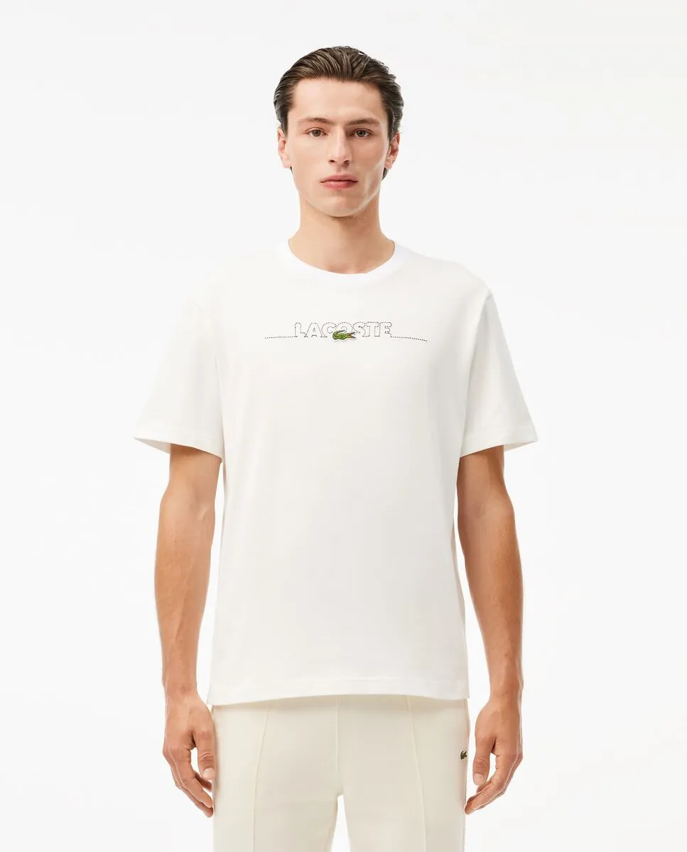 LACOSTE French Made Embroidered T-shirt White LACOSTE French Made Embroidered T-shirt White
