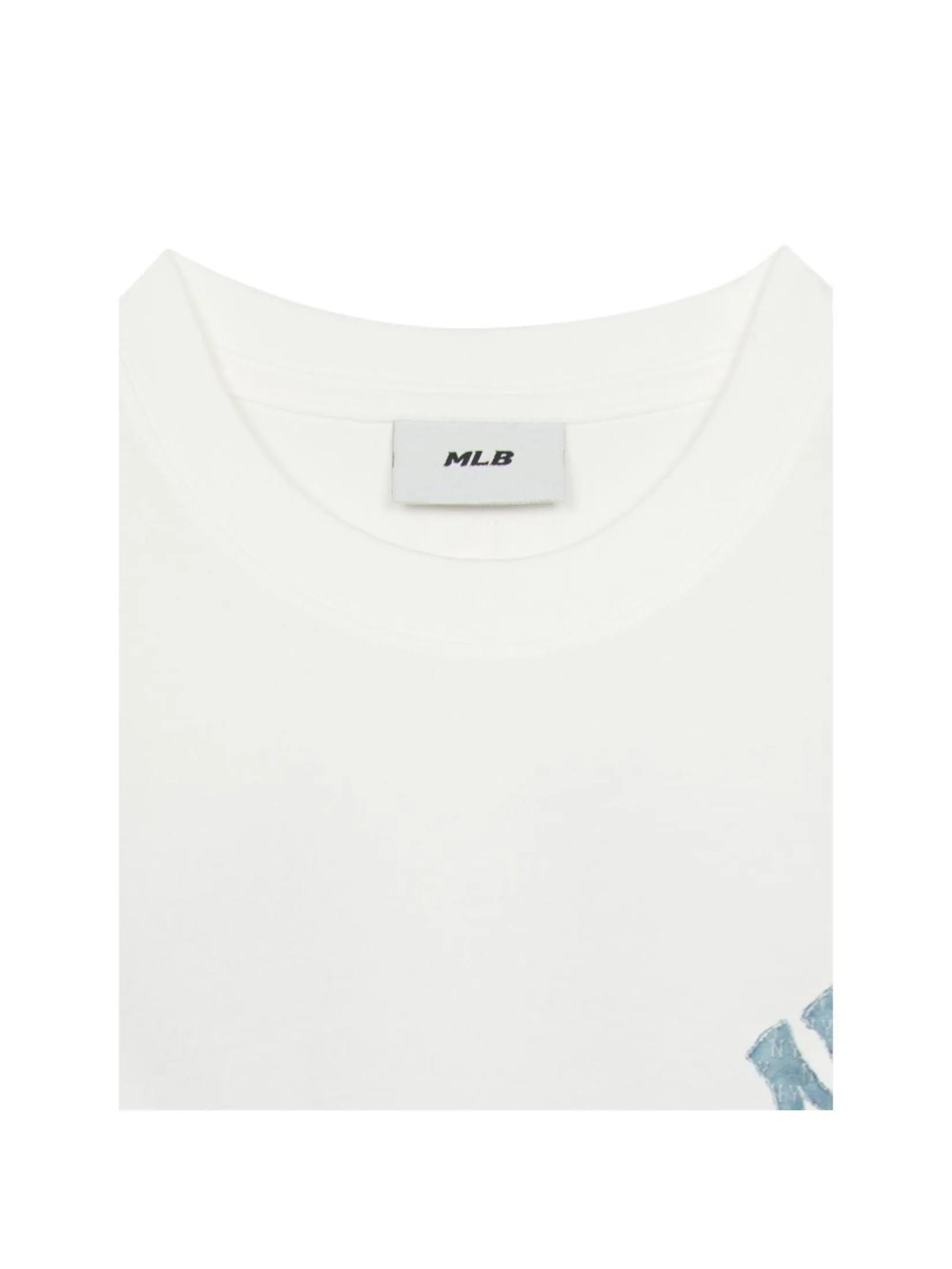 MLB Unisex Denim-Like Monogram Big Lux Oversized-Fit T-Shirt Model  3ATSM0953  50IVS  Ivory MLB Unisex Denim-Like Monogram Big Lux Oversized-Fit T-Shirt Model  3ATSM0953  50IVS  Ivory