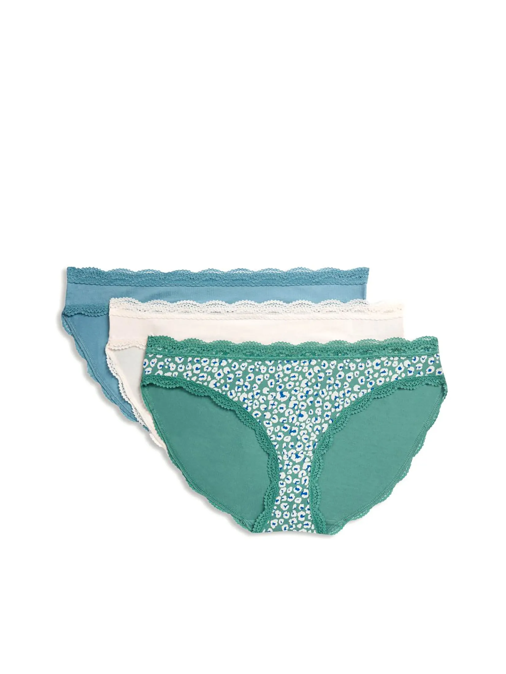 MARKS & SPENCER Women Bikini Knickers Cotton Rich Pack 3 Pcs Multi-Color MARKS & SPENCER Women Bikini Knickers Cotton Rich Pack 3 Pcs Multi-Color
