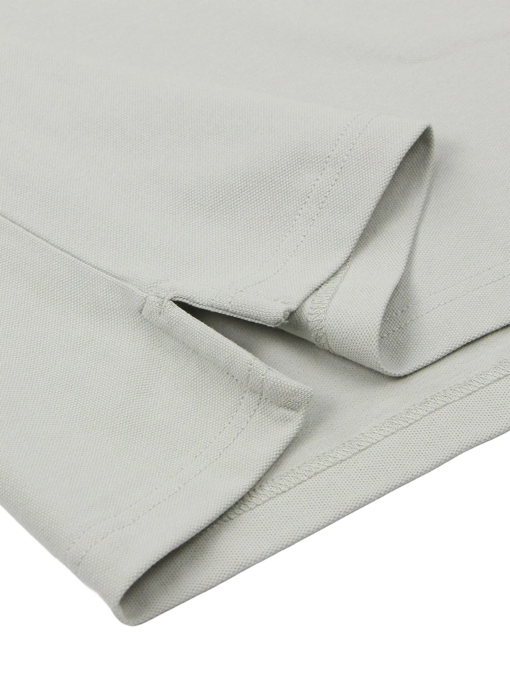 GIORDANO Men's Slim Embroidery Bold Polo (Signature) Pale Pine Grey GIORDANO Men's Slim Embroidery Bold Polo (Signature) Pale Pine Grey