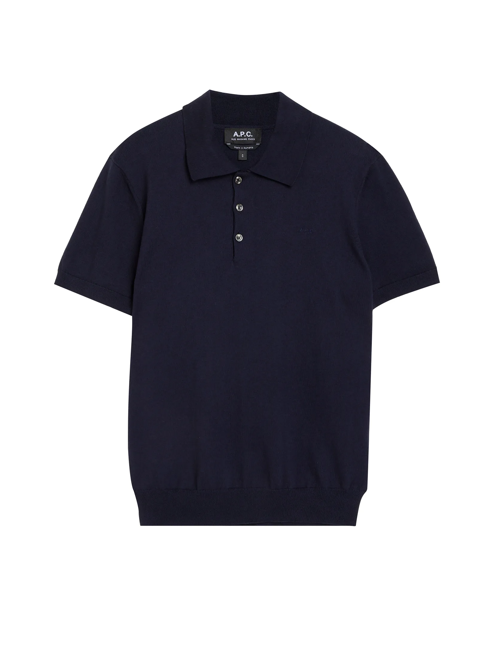 A.P.C. Men Polo Shirt Gregory Navy A.P.C. Men Polo Shirt Gregory Navy