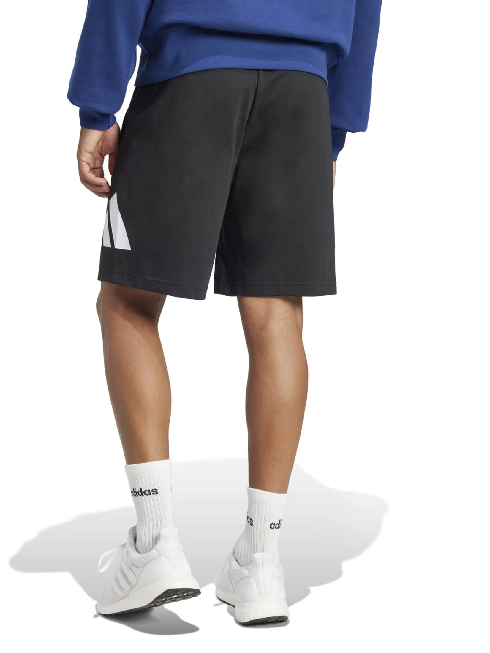 ADIDAS Men Shorts Essentials Big Logo Single Jersey Black / White ADIDAS Men Shorts Essentials Big Logo Single Jersey Black / White