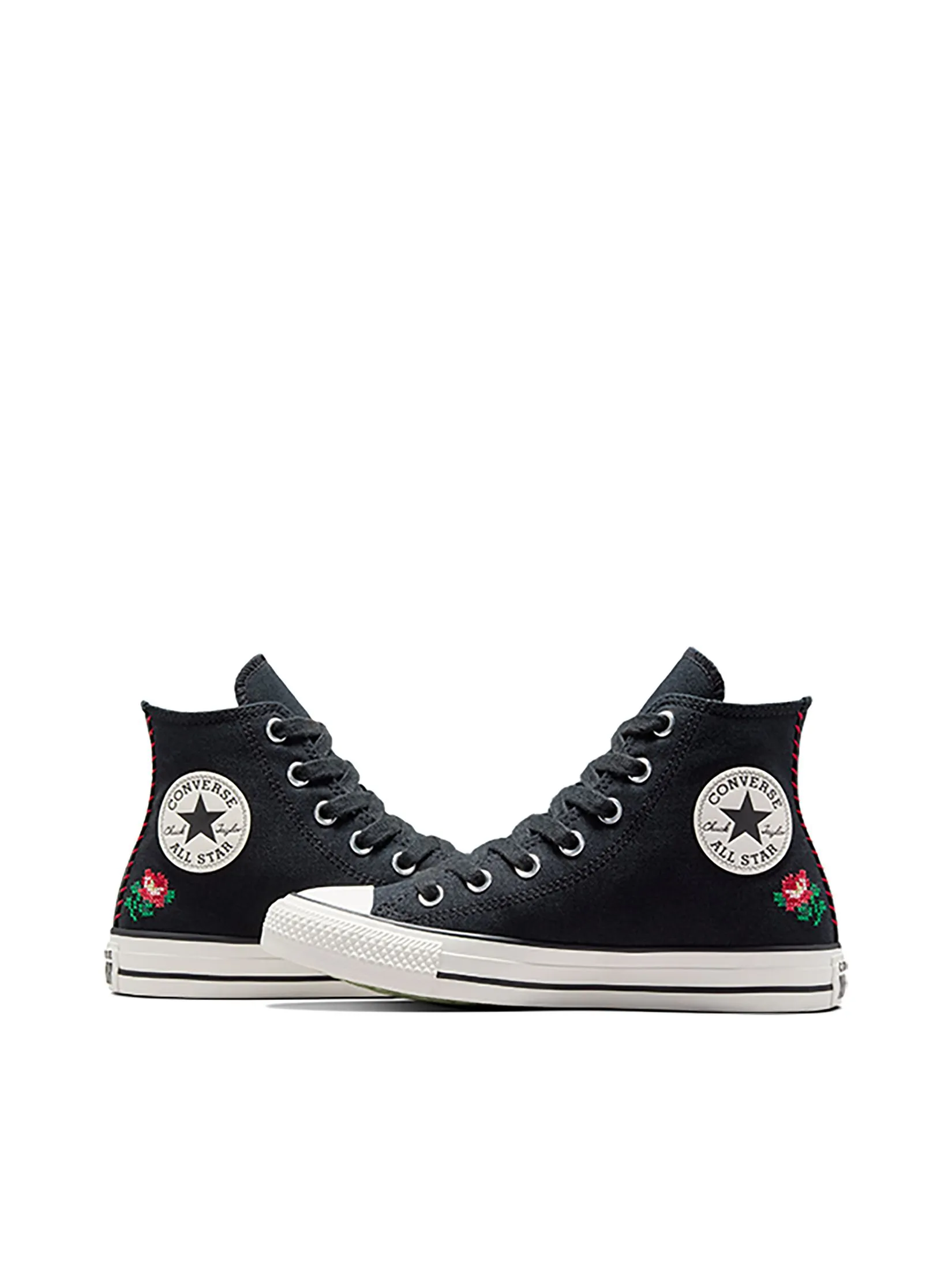 CONVERSE Women Sneakers Ctas Spring Refresh: Floral Hi Black Black/Lt Jellyfish Jitter/Surplus Mint CONVERSE Women Sneakers Ctas Spring Refresh: Floral Hi Black Black/Lt Jellyfish Jitter/Surplus Mint