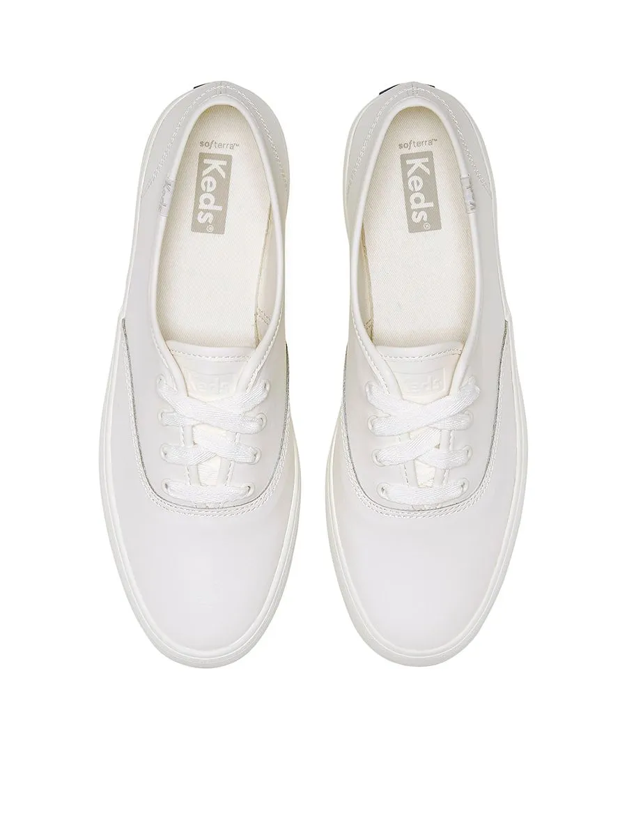 KEDS Women Champion Gender Neutral Leather White KEDS Women Champion Gender Neutral Leather White