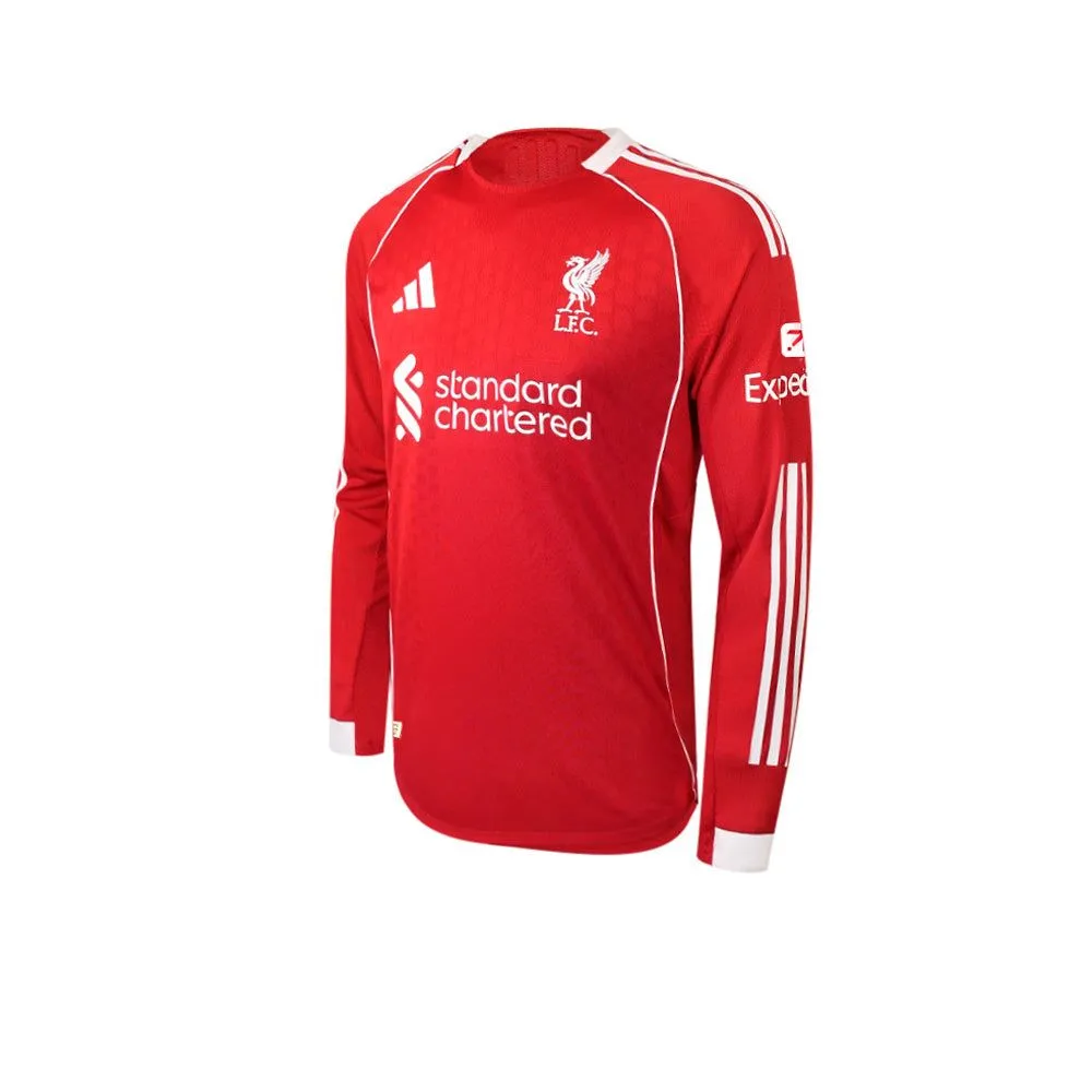 ADIDAS Men Liverpool FC Home Authentic 2025/26 Long Sleeve Jersey Red - AD001AP272ENTH