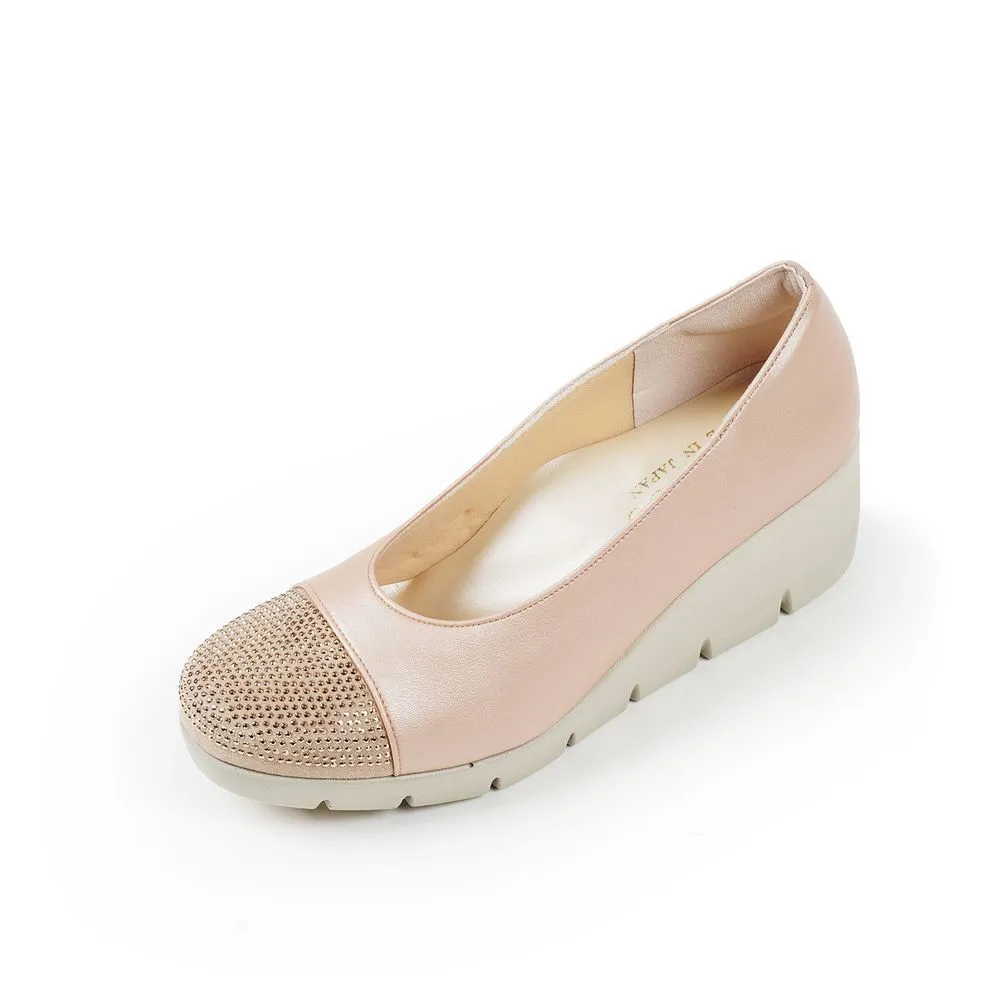 JOLI SNOB Pink Beige "Petite Diamond" Comfort High Heels FC-39606 JOLI SNOB Pink Beige "Petite Diamond" Comfort High Heels FC-39606