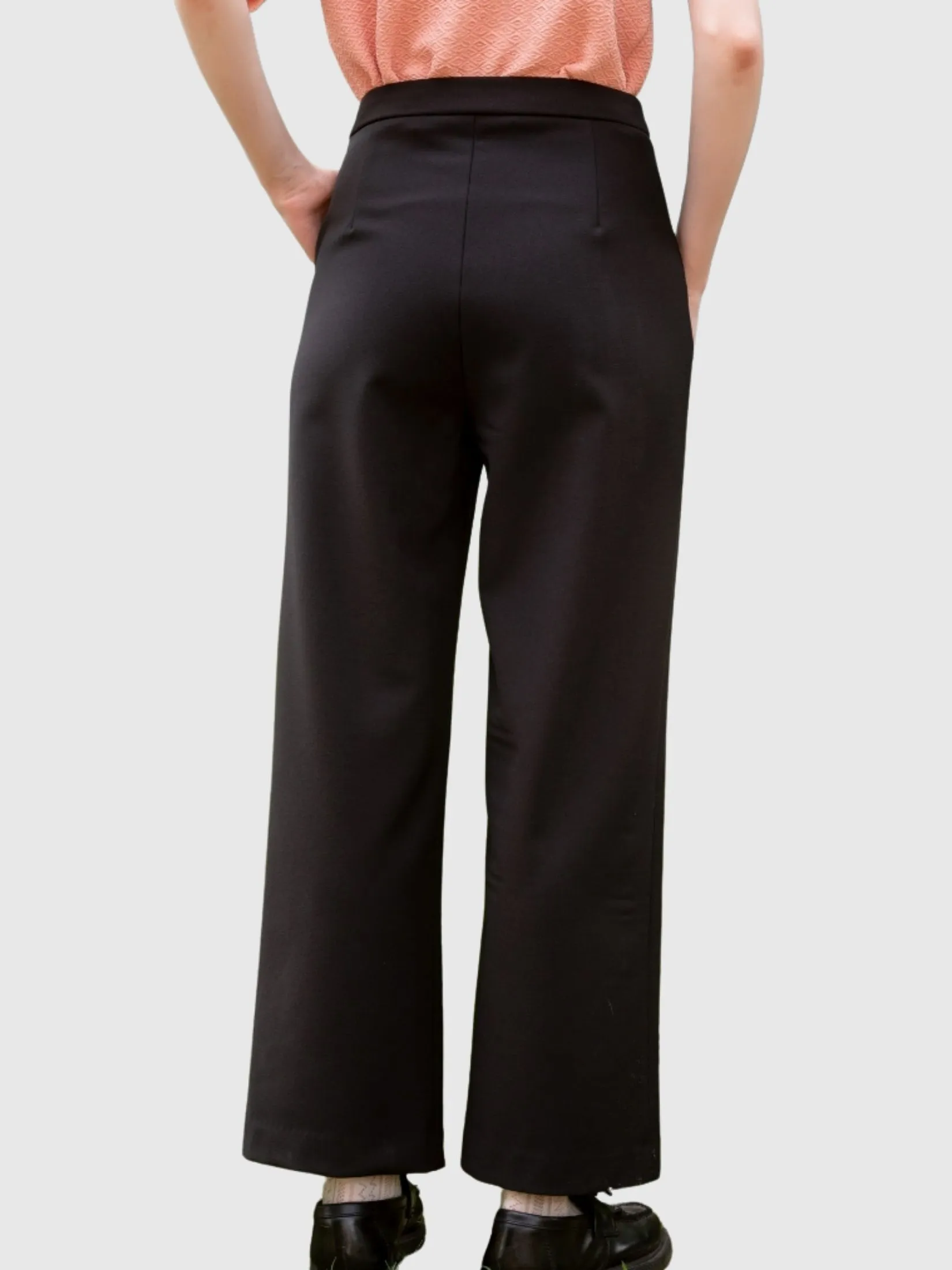 AMILA Women Pants Trousers Suiting Spendex Black AMILA Women Pants Trousers Suiting Spendex Black