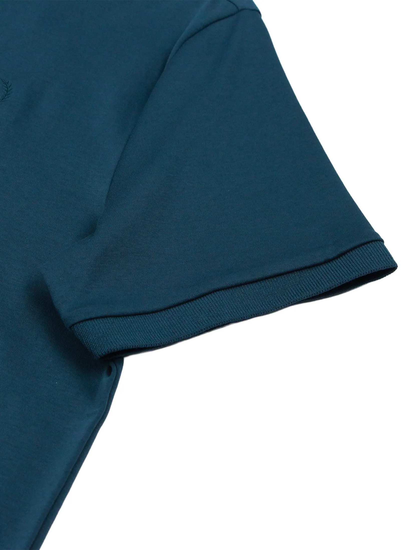 GIORDANO Men's Slim Interlock Polo (Liquid Touch) Emerald Green GIORDANO Men's Slim Interlock Polo (Liquid Touch) Emerald Green