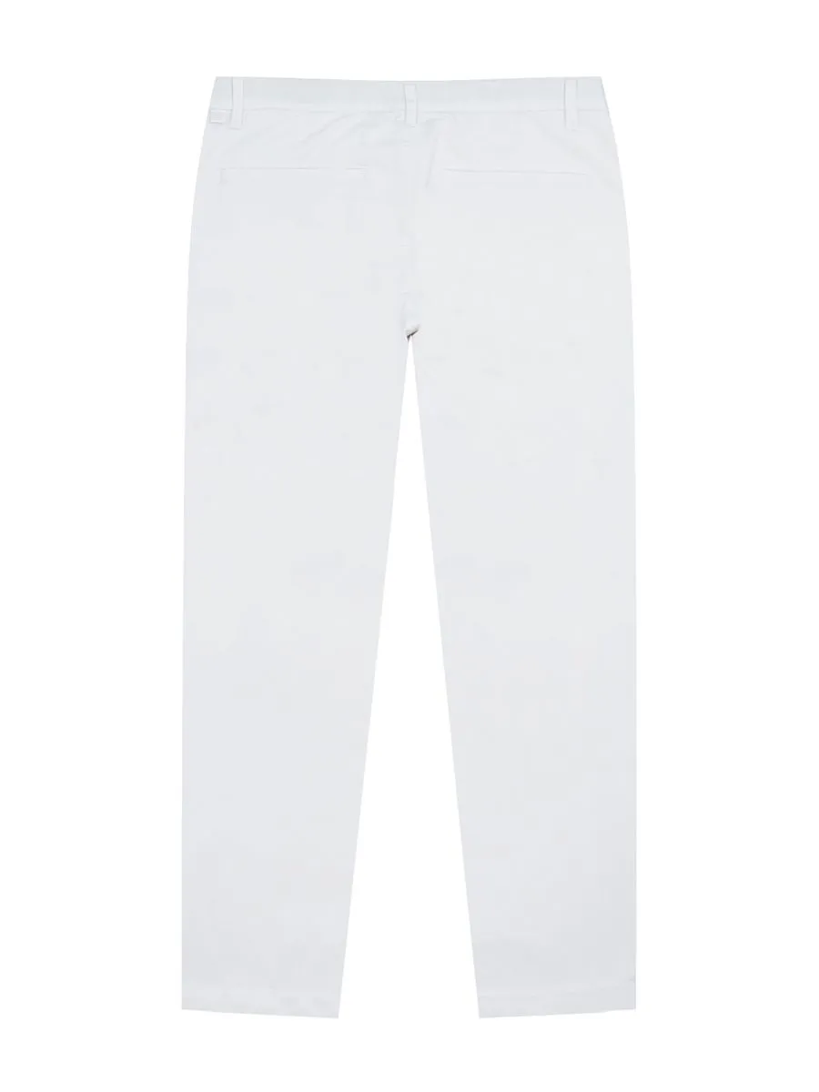 GIORDANO Men's Low rise Slim Taper Super Stretch Pants Signature white GIORDANO Men's Low rise Slim Taper Super Stretch Pants Signature white